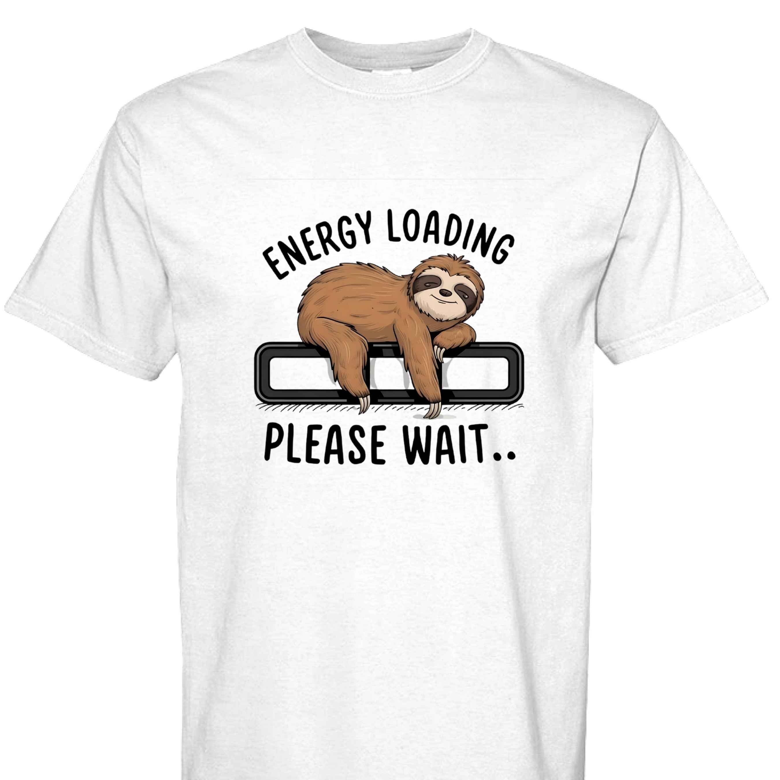 Comfort Colors T-Shirt - Energy Loading Sloth Tee
