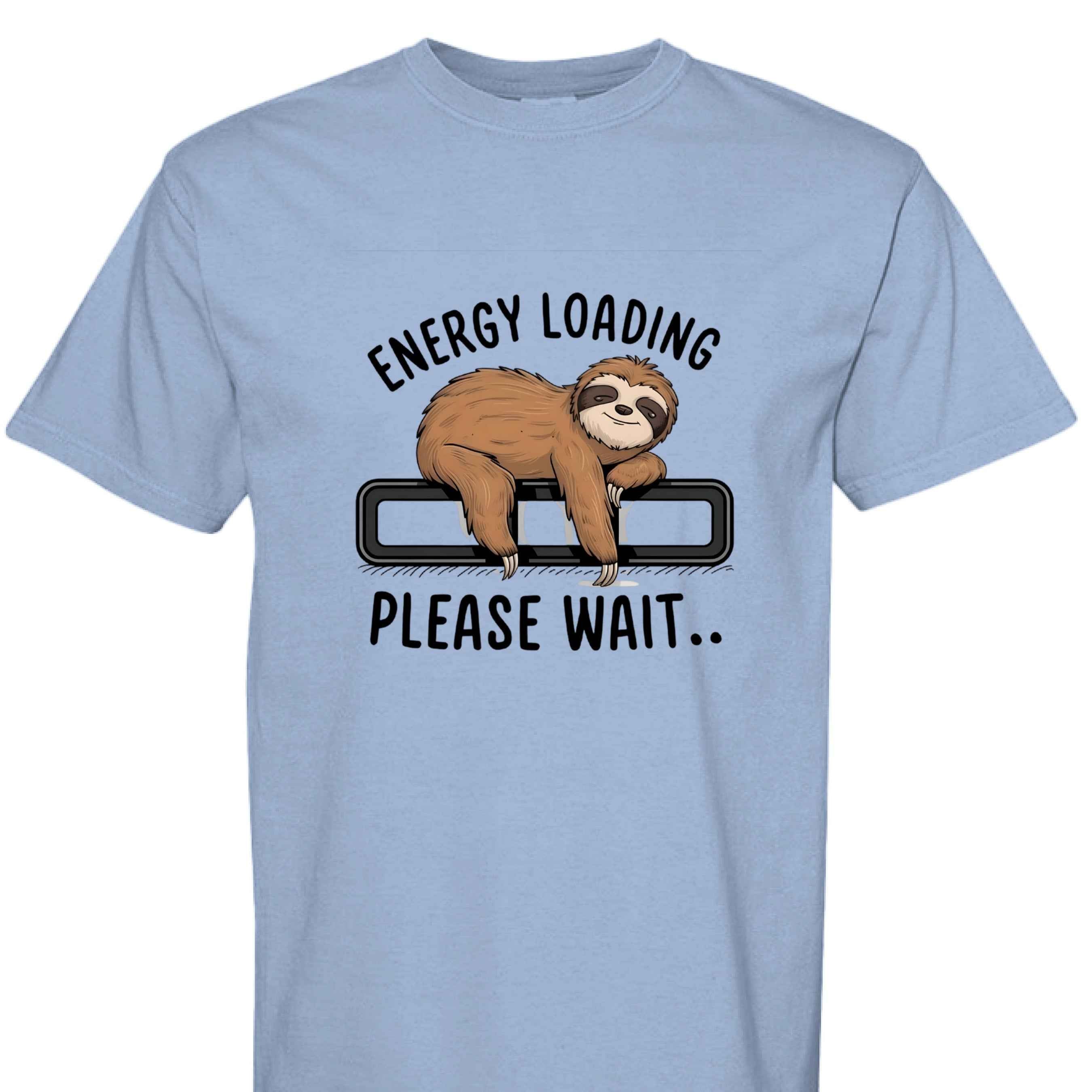 Comfort Colors T-Shirt - Energy Loading Sloth Tee