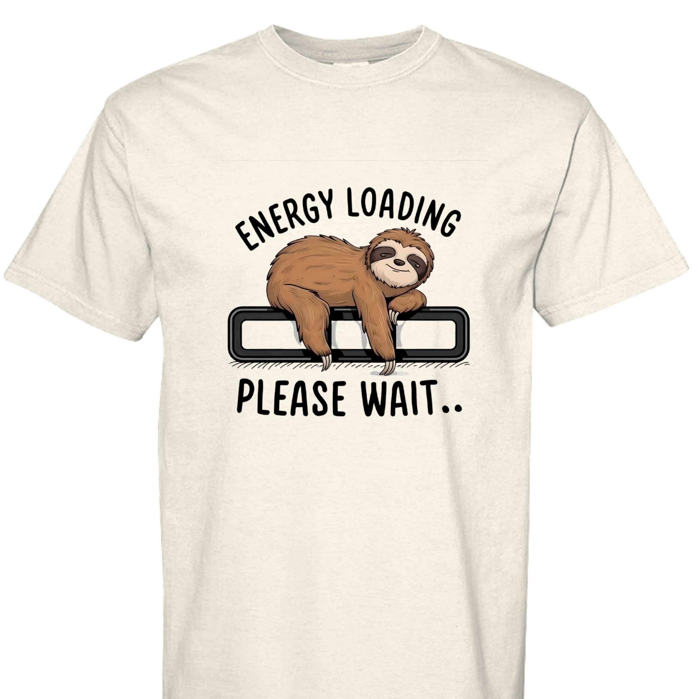 Comfort Colors T-Shirt - Energy Loading Sloth Tee