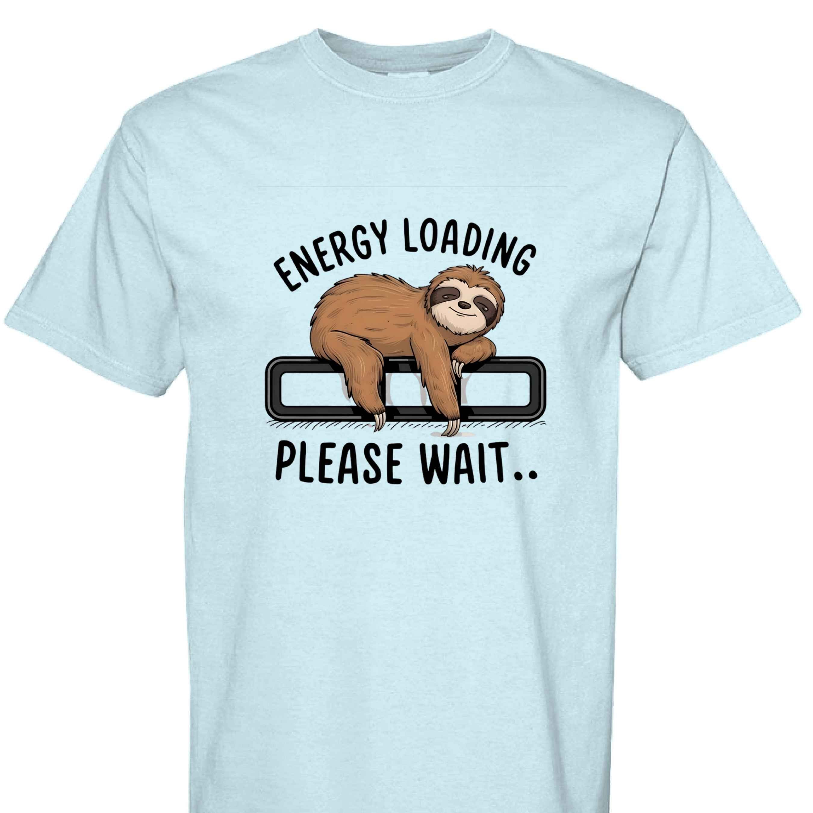 Comfort Colors T-Shirt - Energy Loading Sloth Tee
