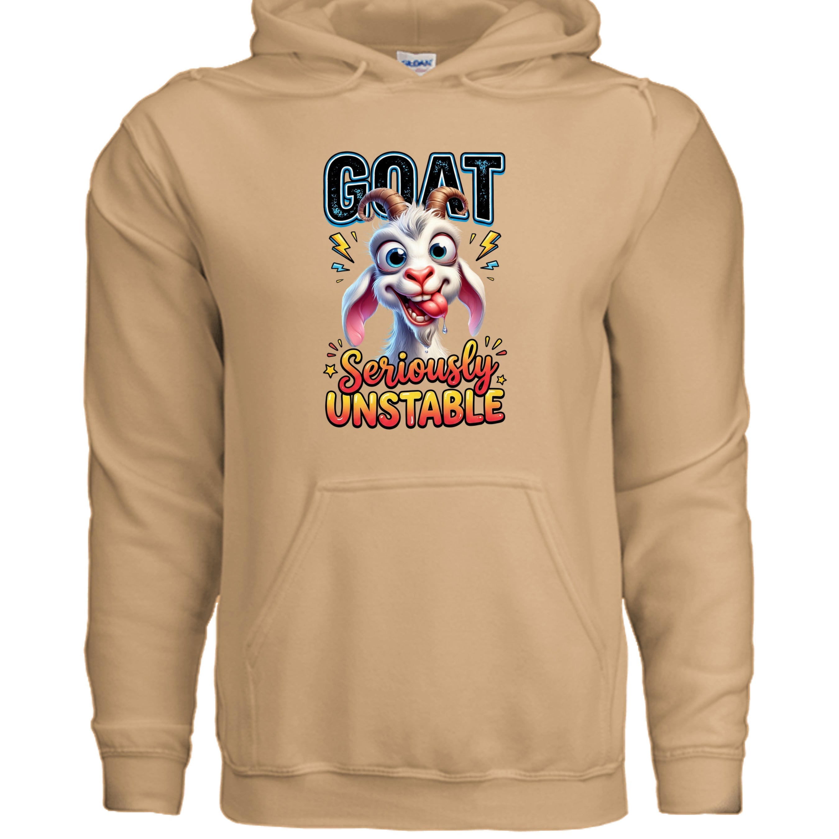 Seriously Unstable Goat Hoodie - Funny Animal Lover Gift