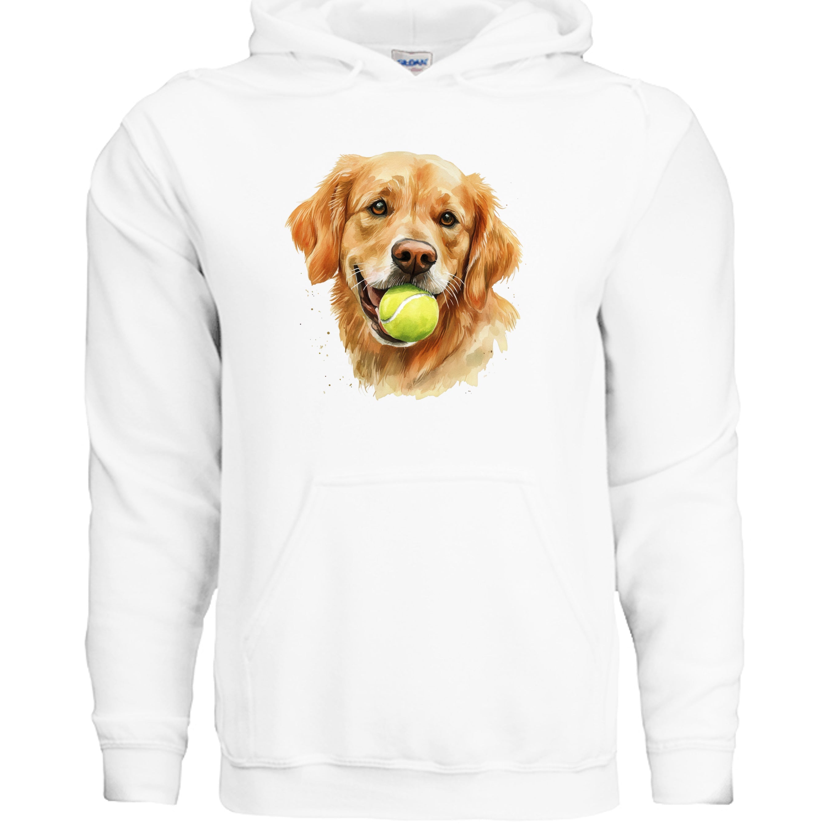 Golden Retriever Hoodie Tennis Ball - Dog Lover Sweatshirt