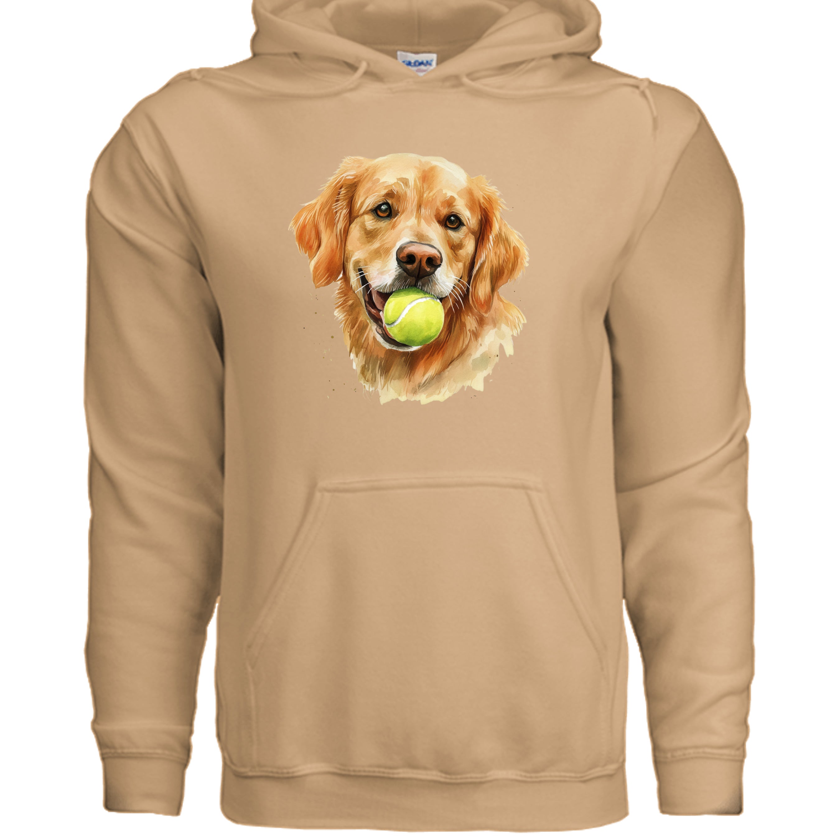Golden Retriever Hoodie Tennis Ball - Dog Lover Sweatshirt