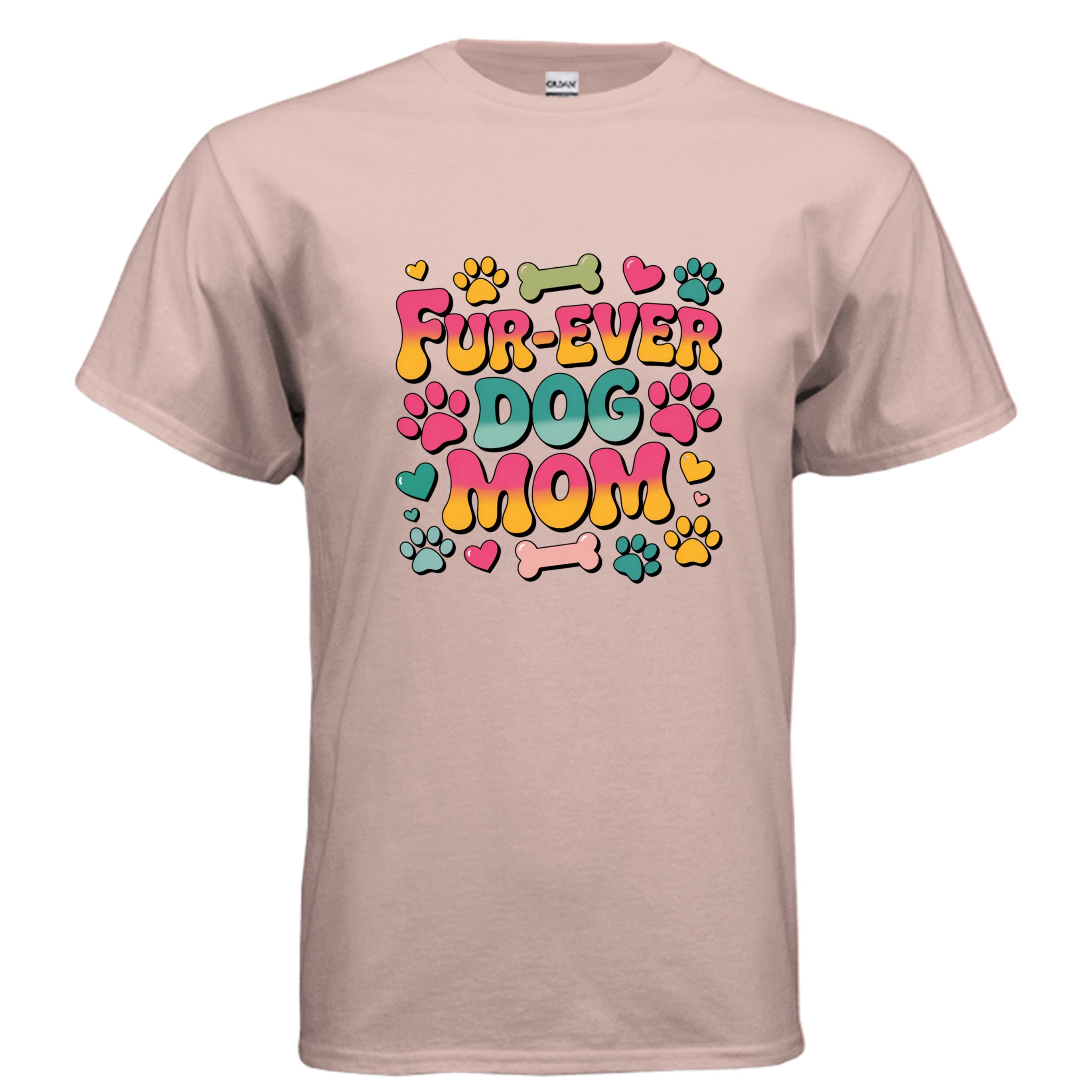Funny Dog Mom T-Shirt - "Fur-Ever Dog Mom"