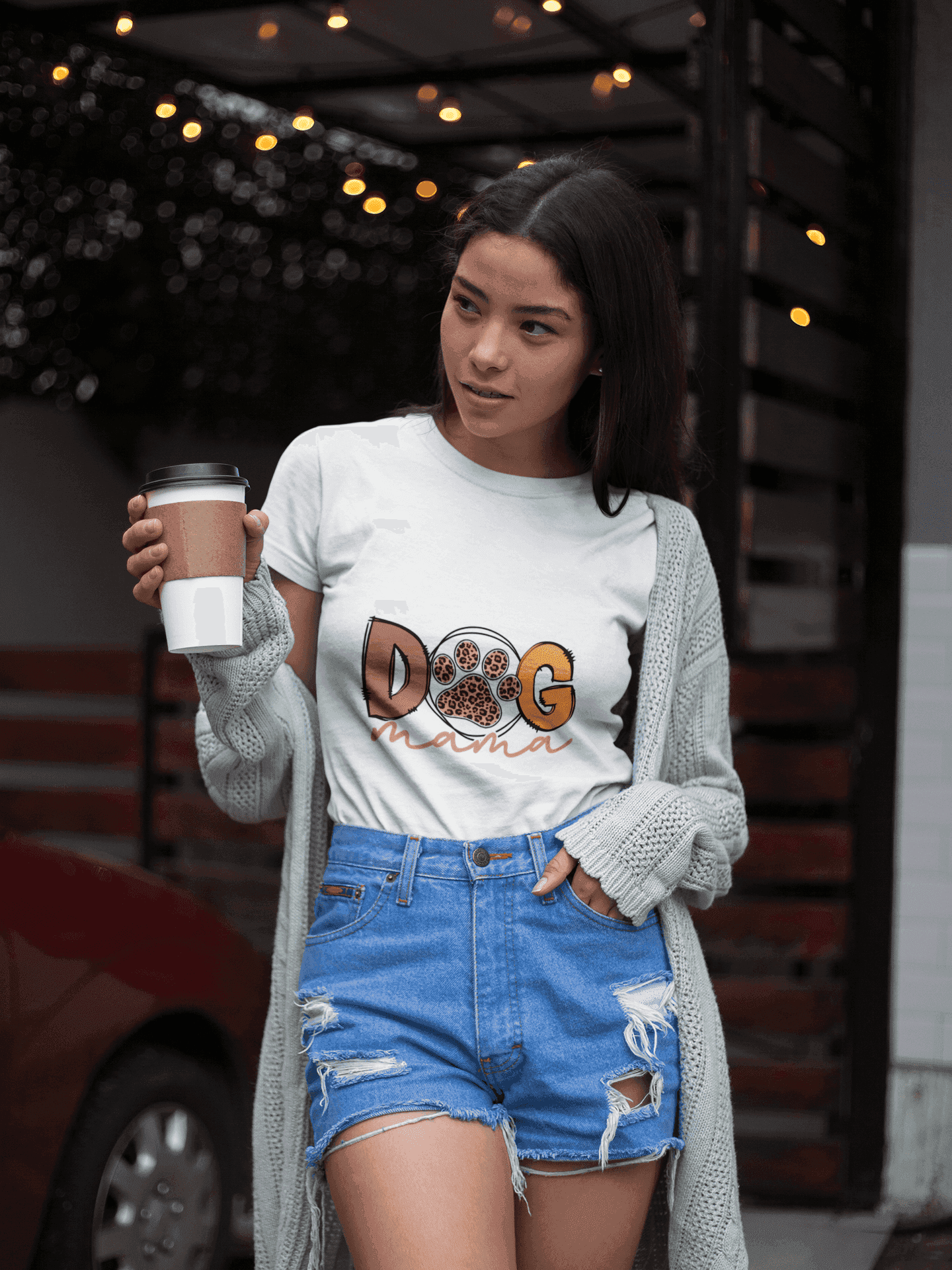 Dog Mama Tee - Women's Favorite Cute Dog Mom Shirt