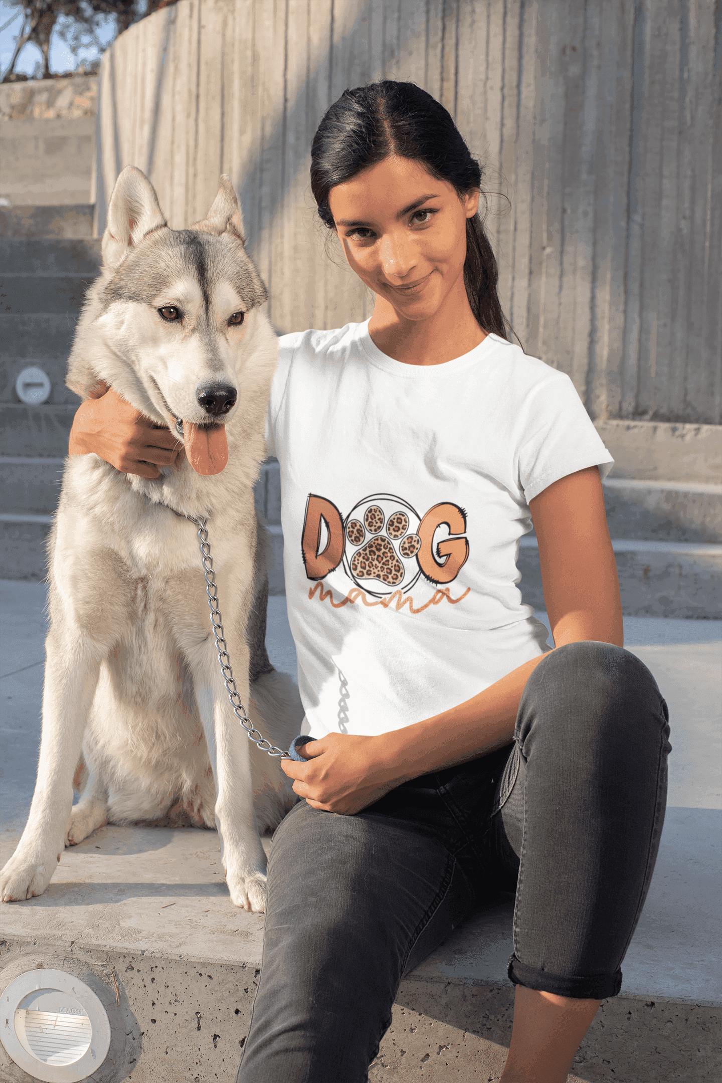 Dog Mama Tee - Women's Favorite Cute Dog Mom Shirt