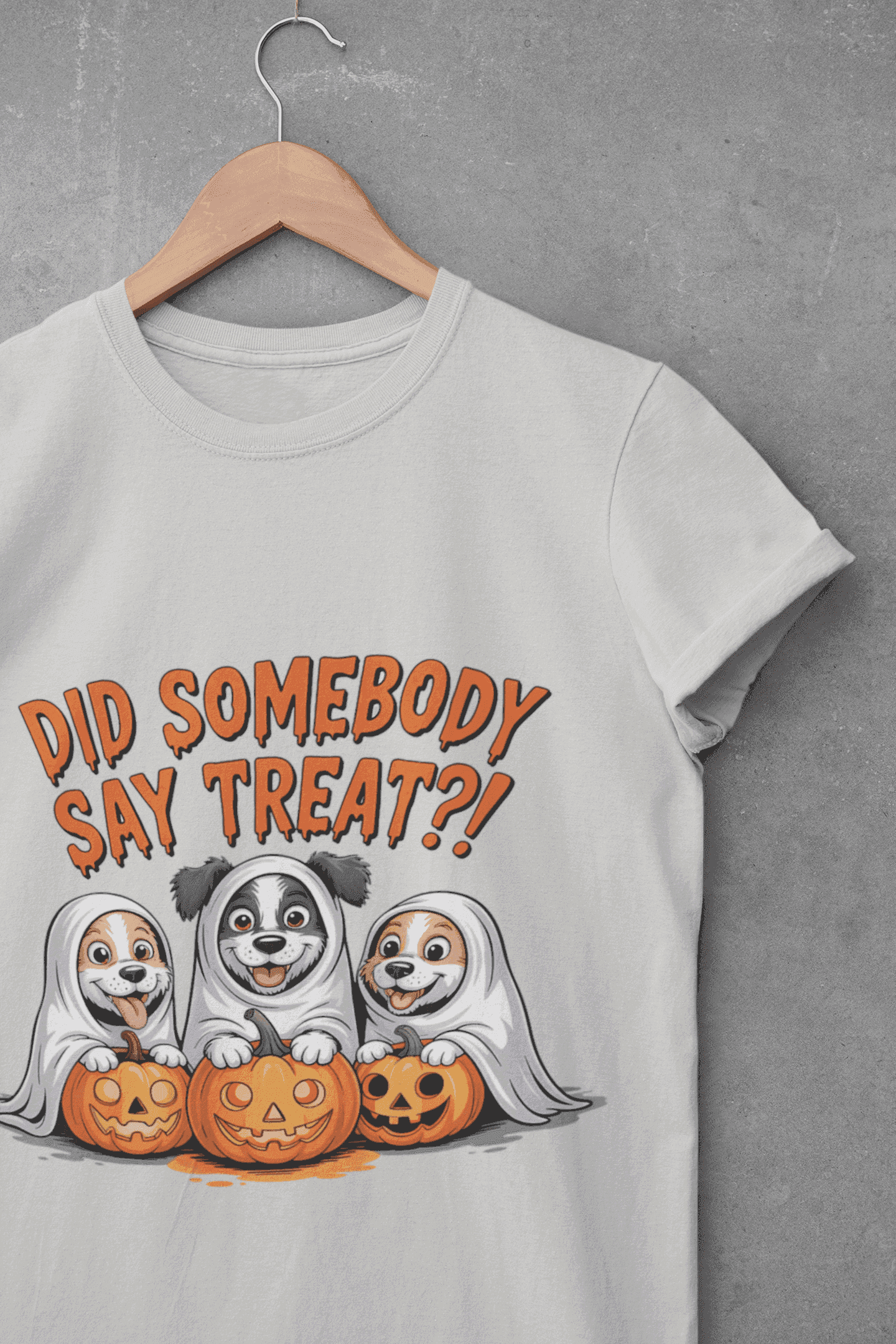 Spooky Halloween Dog Tee - Fun Ghosts T-Shirt