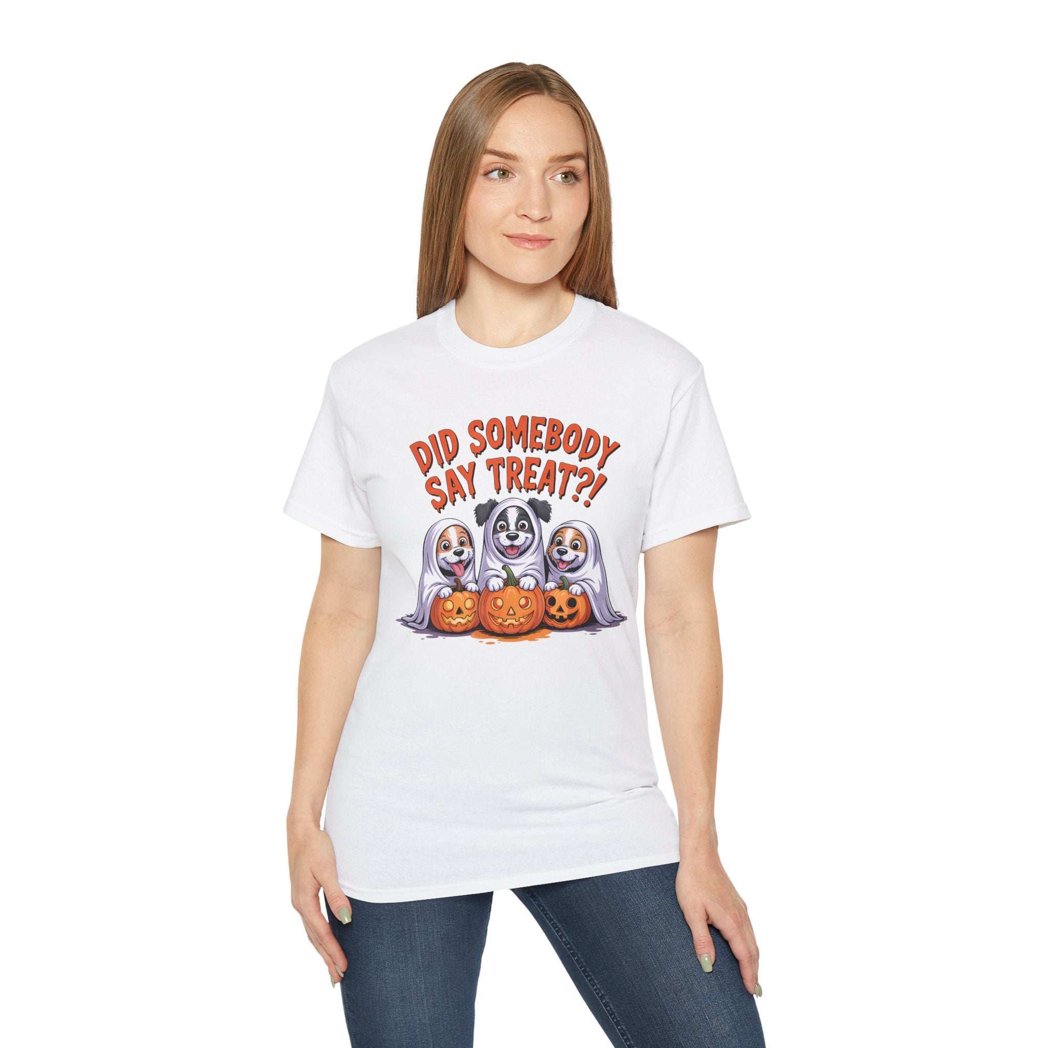 Spooky Halloween Dog Tee - Fun Ghosts T-Shirt