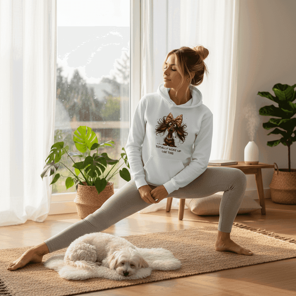Funny Dog Hoodie - Woke Up Like This Sweatshirt