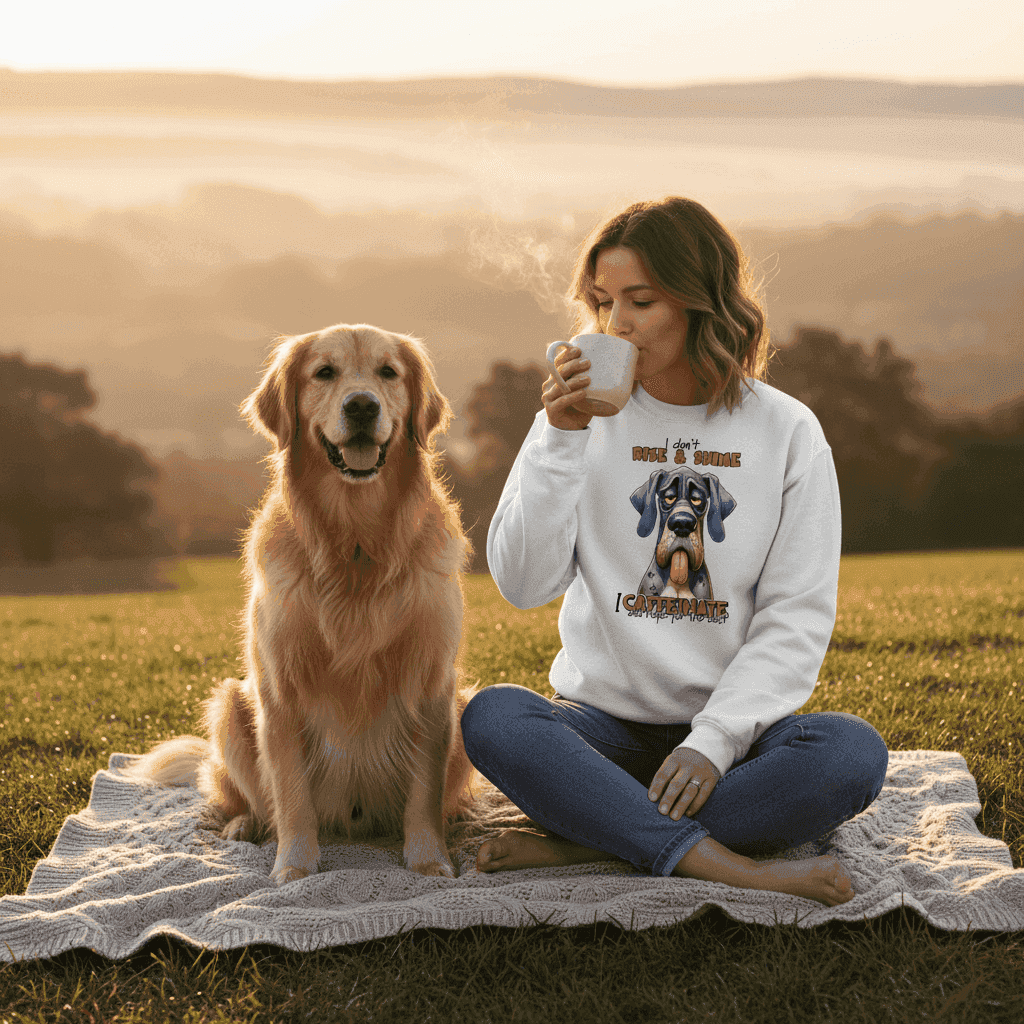Rise n Shine Crewneck - Cozy Morning Sweatshirt