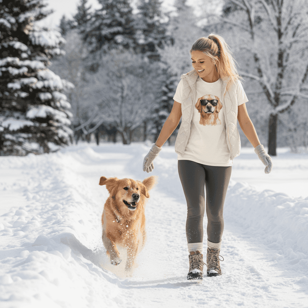 Golden Retriever Camo Tee - Cool Dog with Sunglasses