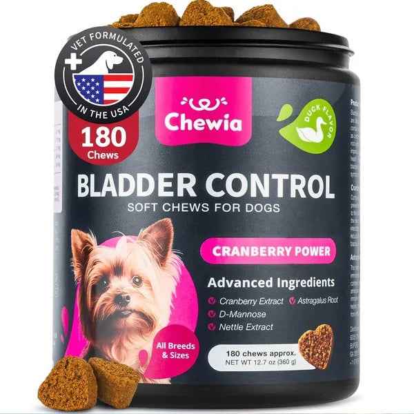 Dog Cranberry Supplement Chews - UTI Bladder Kidney Support