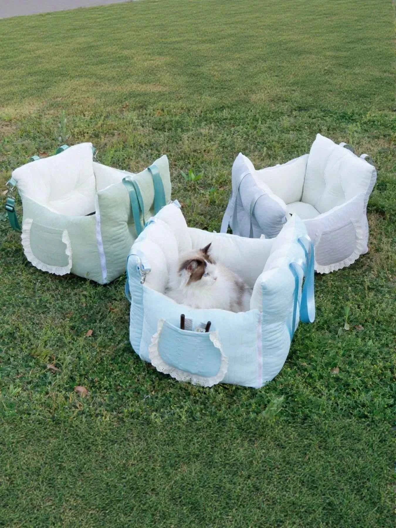 Secure Pet Car Seat Carrier - Comfortable Padded Sling