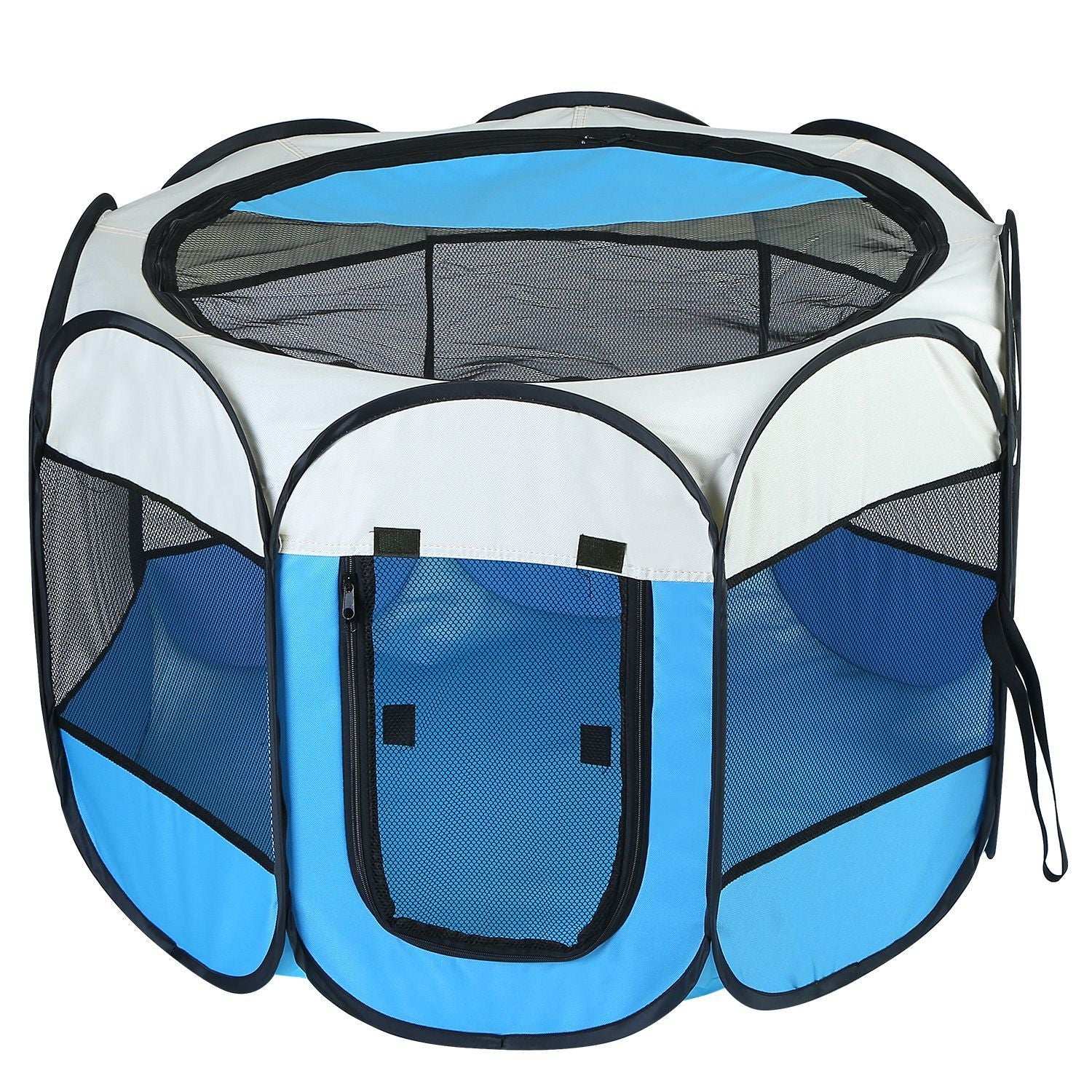 Portable Foldable Pet Tent - 8-Panel Exercise Pen