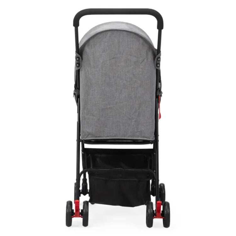 Foldable Pet Stroller, Small Dog Cat Stroller With Storage Basket For Small Puppies, Gray And Black