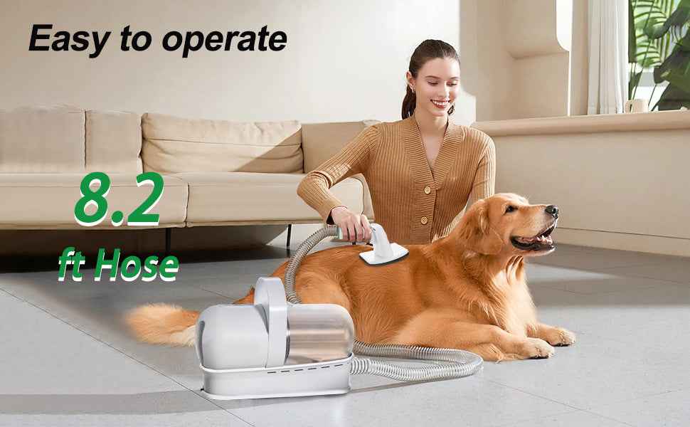 Complete Pet Grooming Kit for Heavy Shedding Dogs - Vacuum