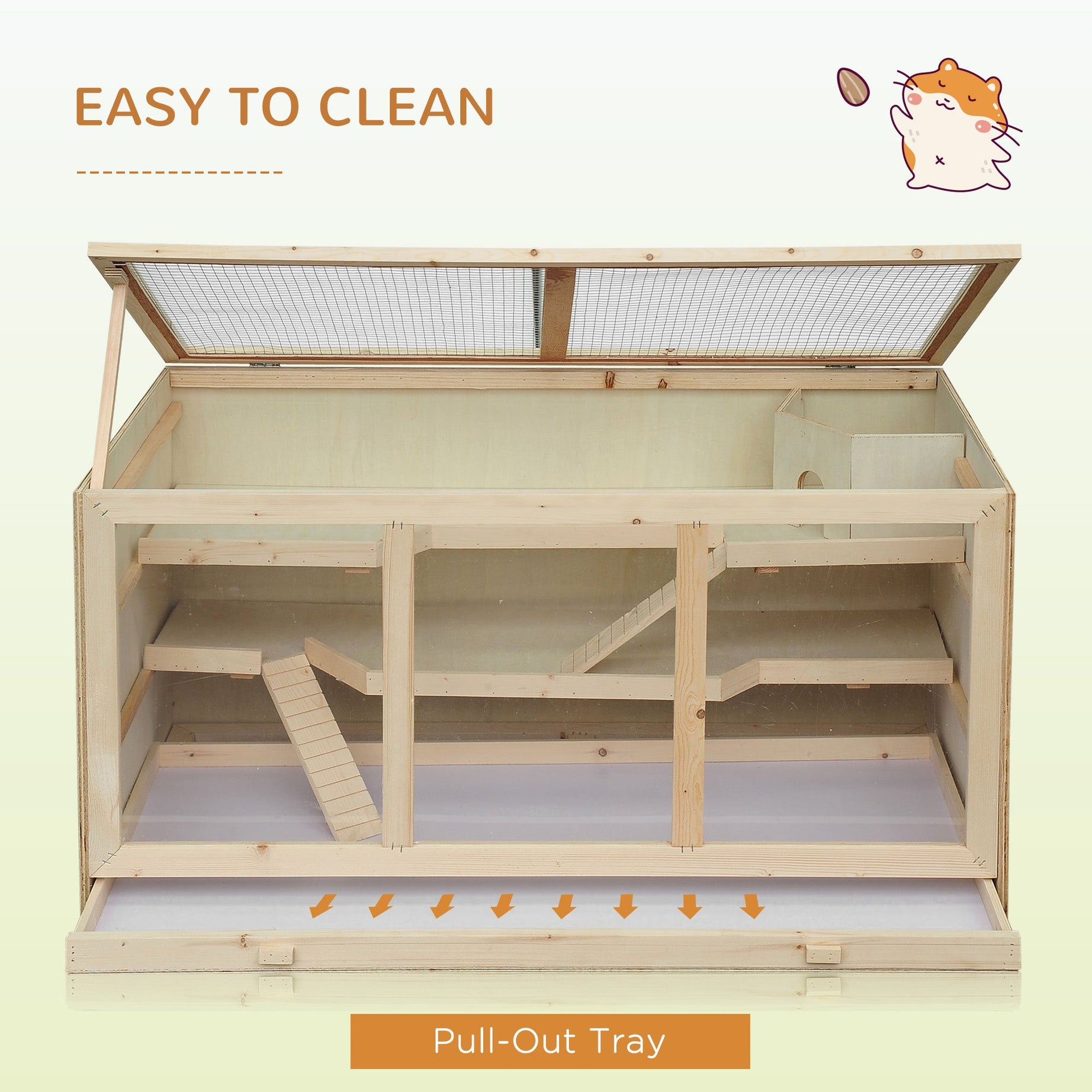 Extra Large Hamster Cage 45 Inch with Multi-Level Play