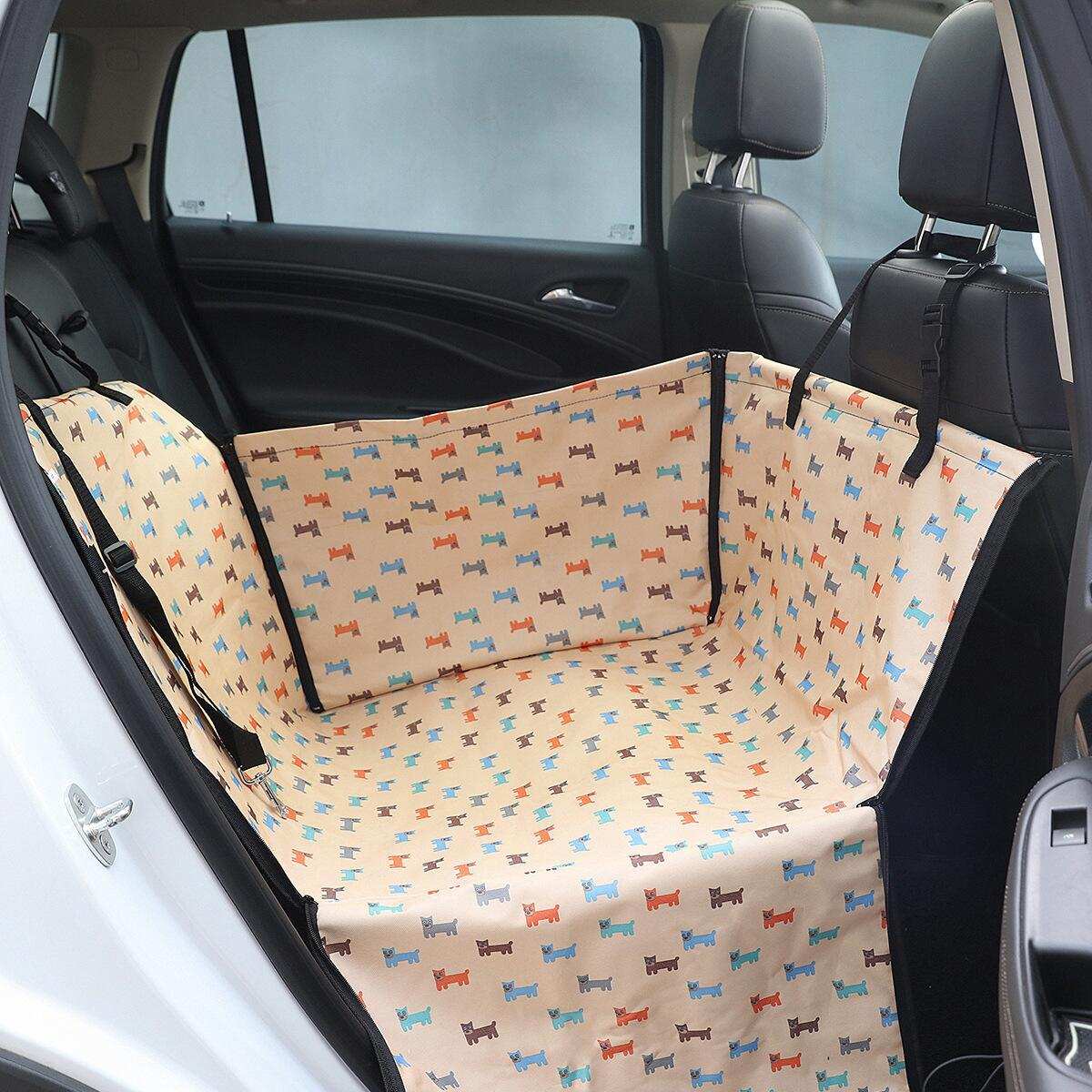 Waterproof Pet Rear Printed Double Layer Car Protection Mat