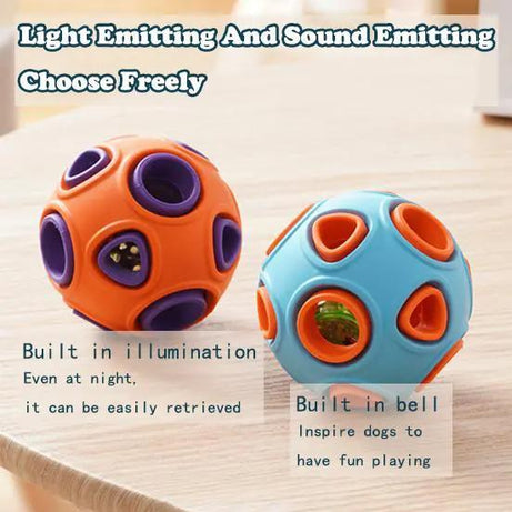 Jingle Ball 2-Pack - Rubber Fetch Toys for Puppies & Dogs