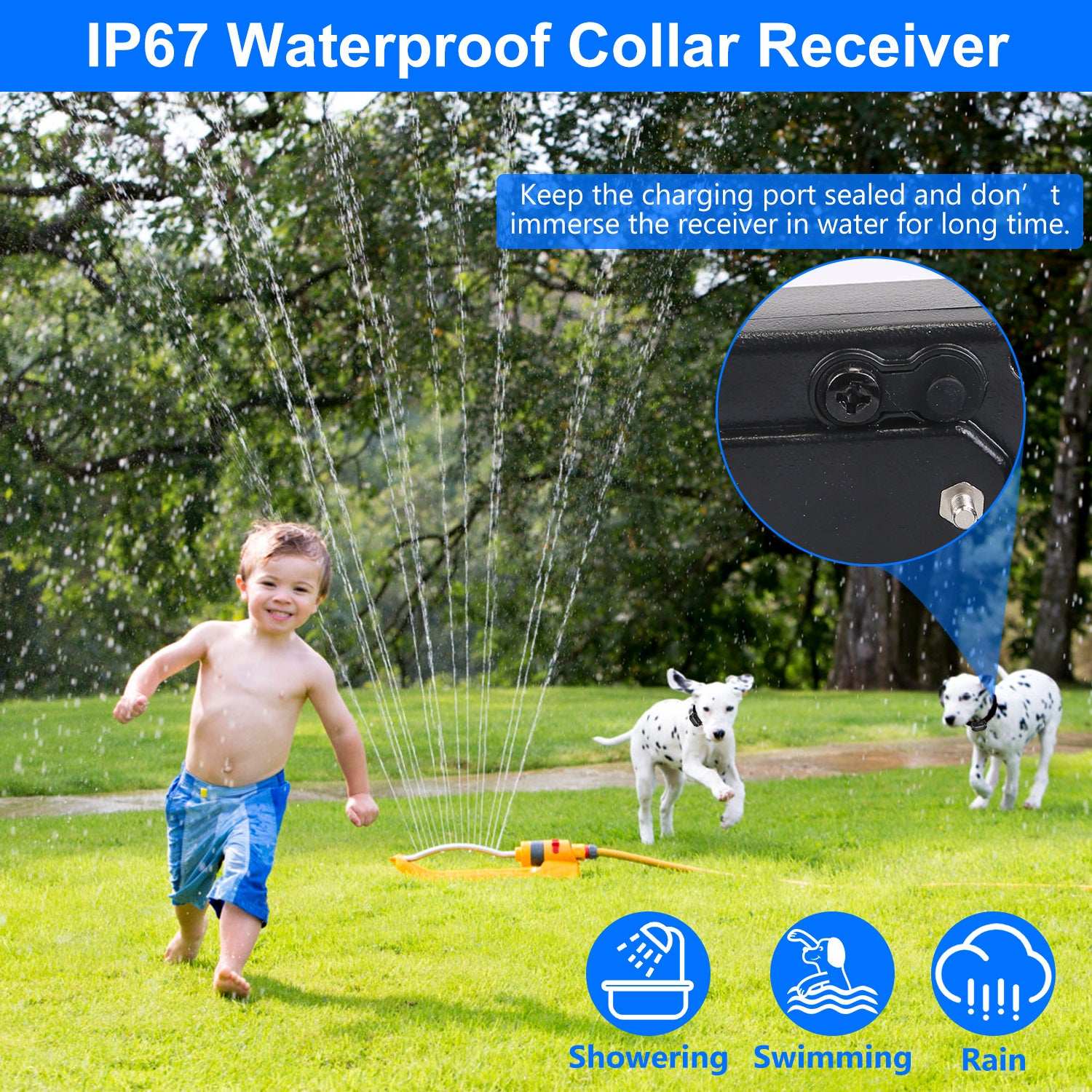 Wireless Electric Dog Fence Pet Shock Boundary Containment System Electric Training Collar For Small Medium Large Dogs