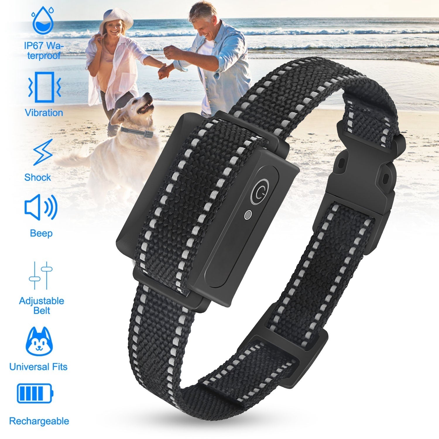 Dog Training Collar - 3280ft Range IP67 Waterproof 3 Modes