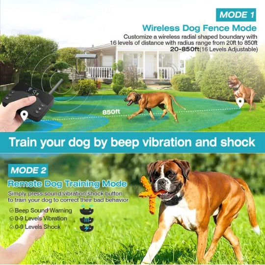 Boundary Guardian - 2-in-1 Wireless Dog Fence System