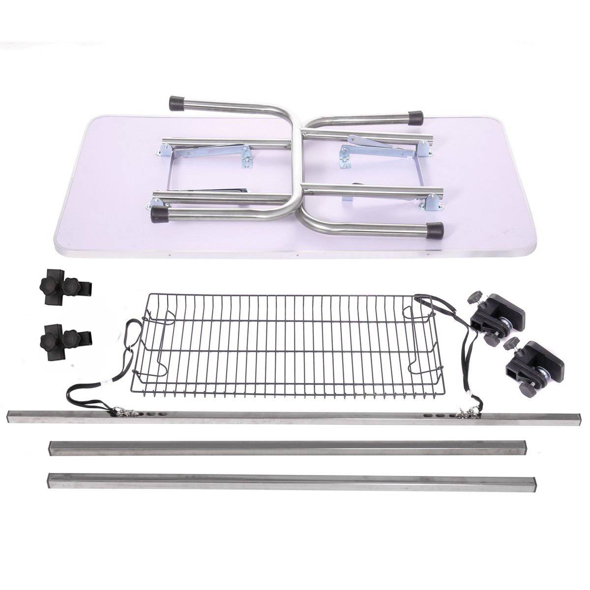 Pet Grooming Table Folding - Heavy Duty Stainless Steel Arm