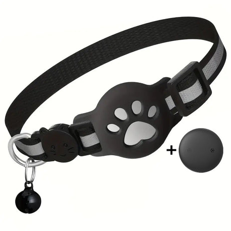 Paw Prints Tracker - Cat Collar with AirTag Holder