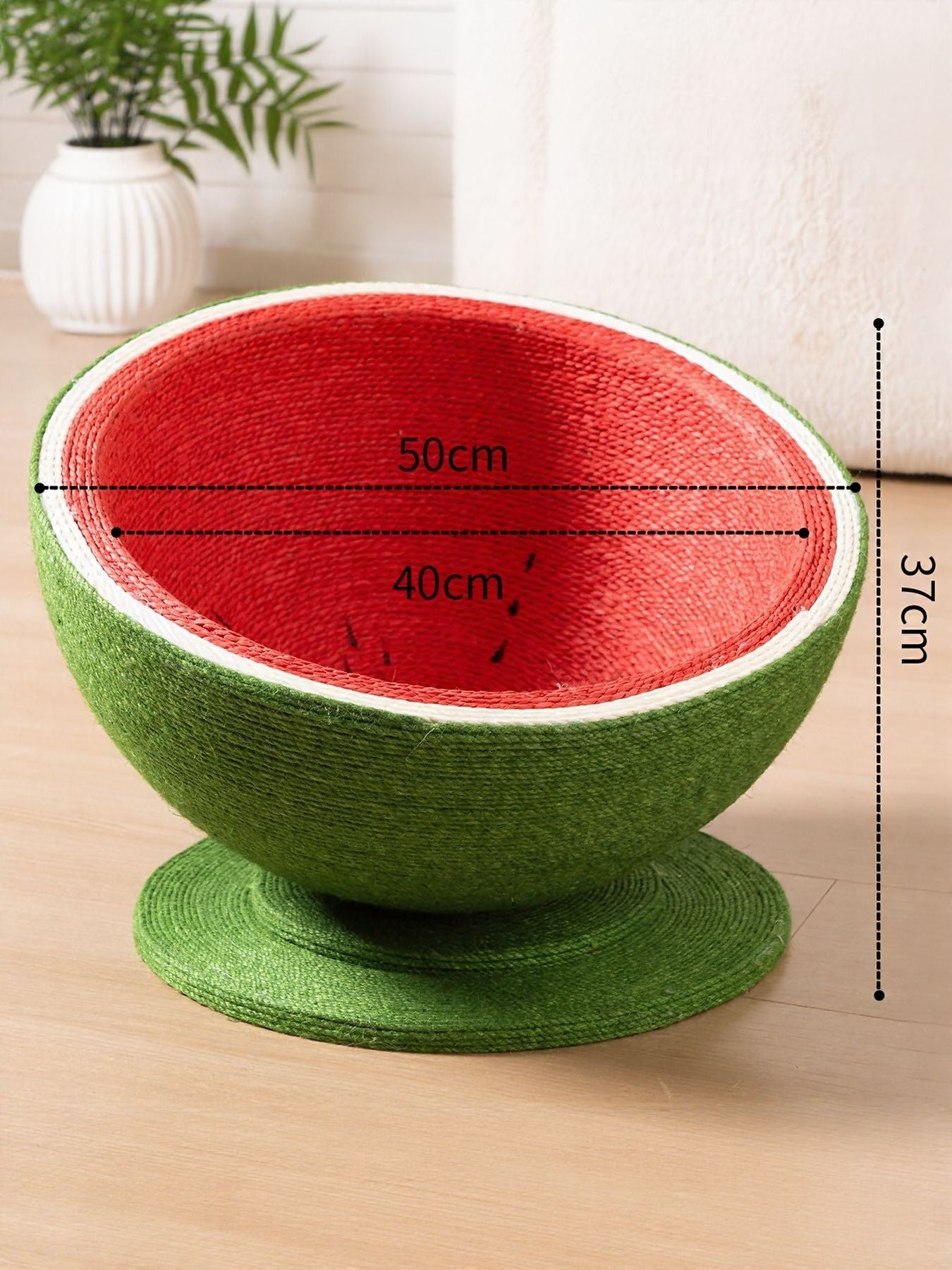 Cat Scratching Post Nest - Purr-fect Watermelon Shaped