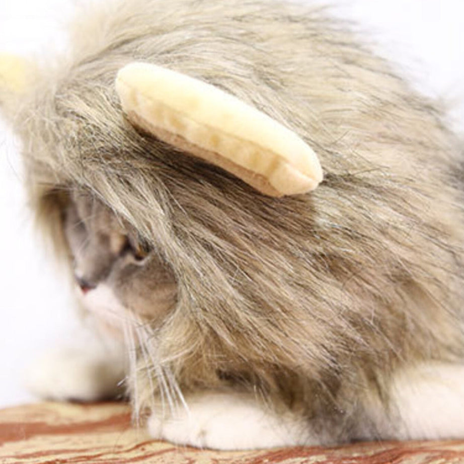 Pet Lion Mane Hat - Funny Costume Headwear for Cats and Dogs
