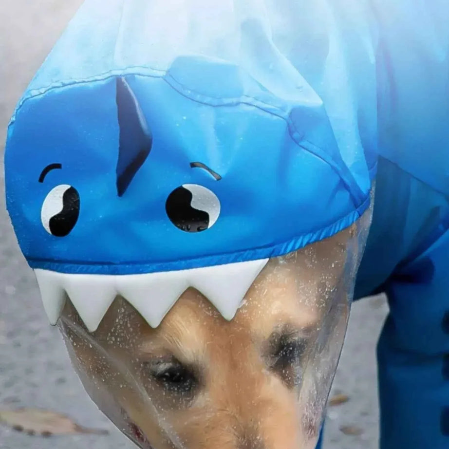 Waterproof Dog Raincoat - Dinosaur Style with Hood