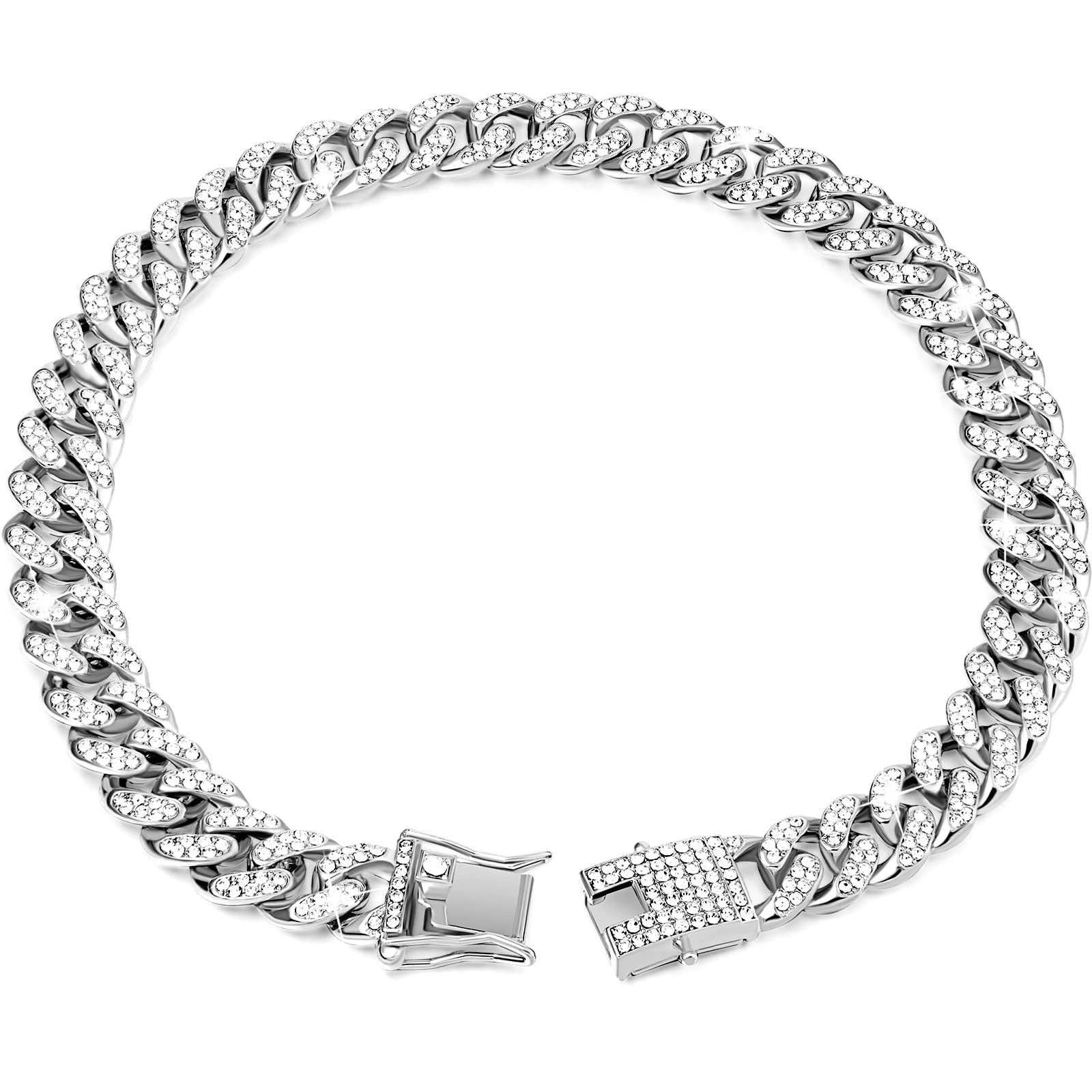 Diamond Bling Dog Cat Collar - Cuban Style Necklace
