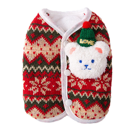 Bear Hugs Sweater - Small Dog Winter Warm Coat