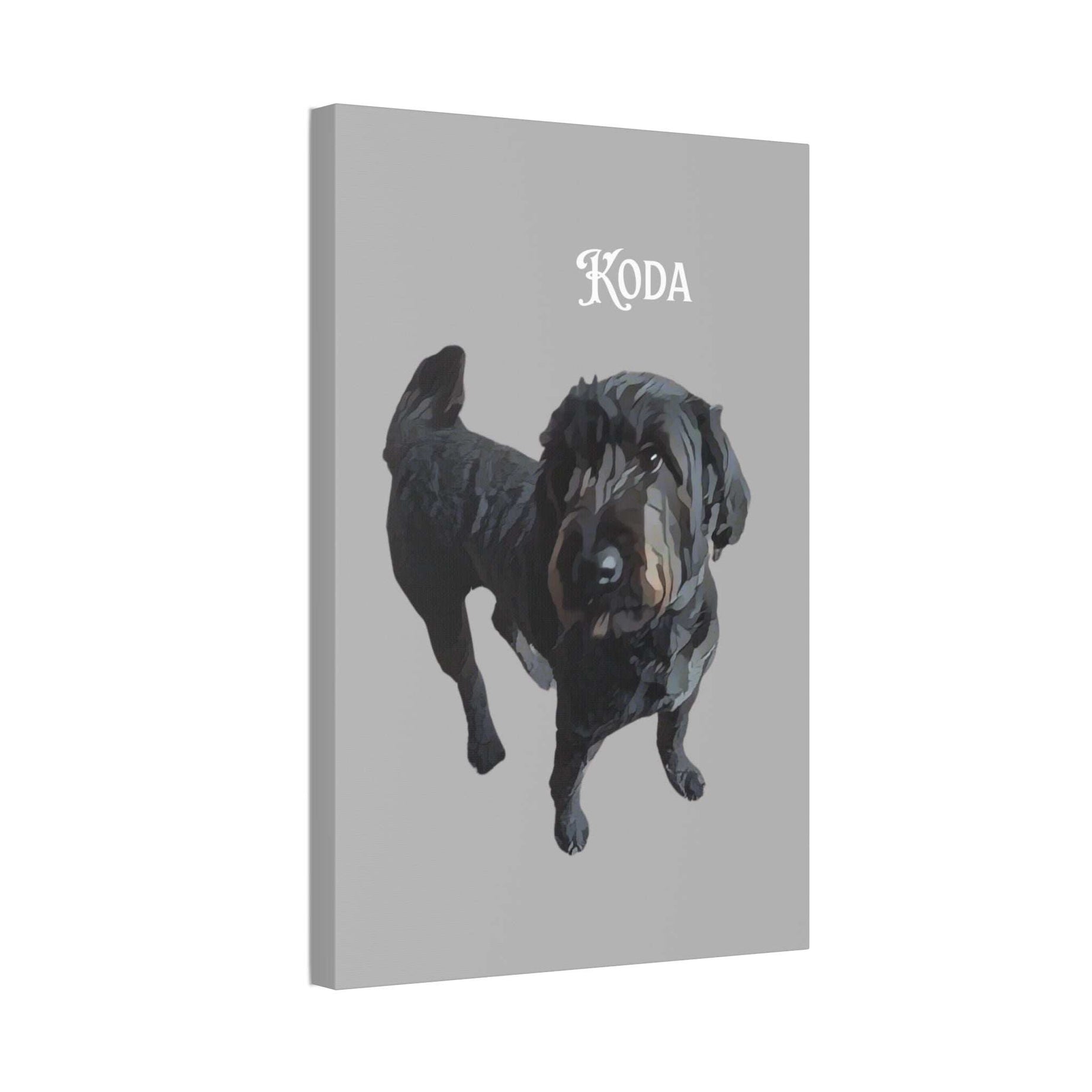 PAW-sonalized Light Grey Canvas Print | Upload Photo~Choose size