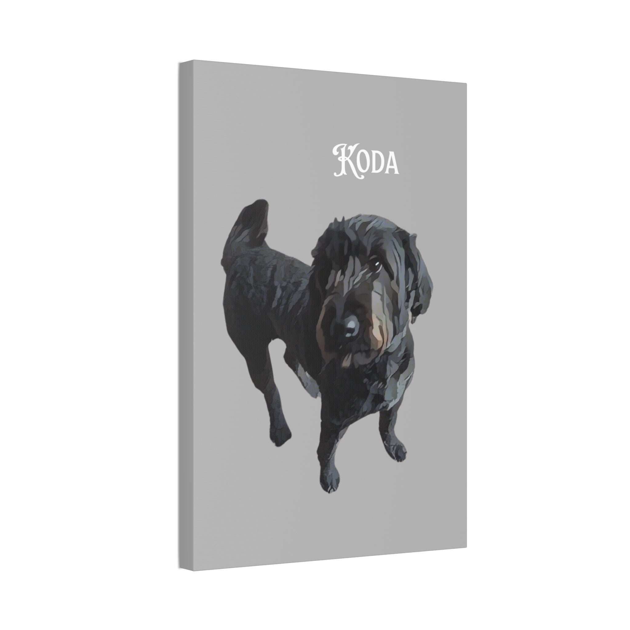 PAW-sonalized Light Grey Canvas Print | Upload Photo~Choose size