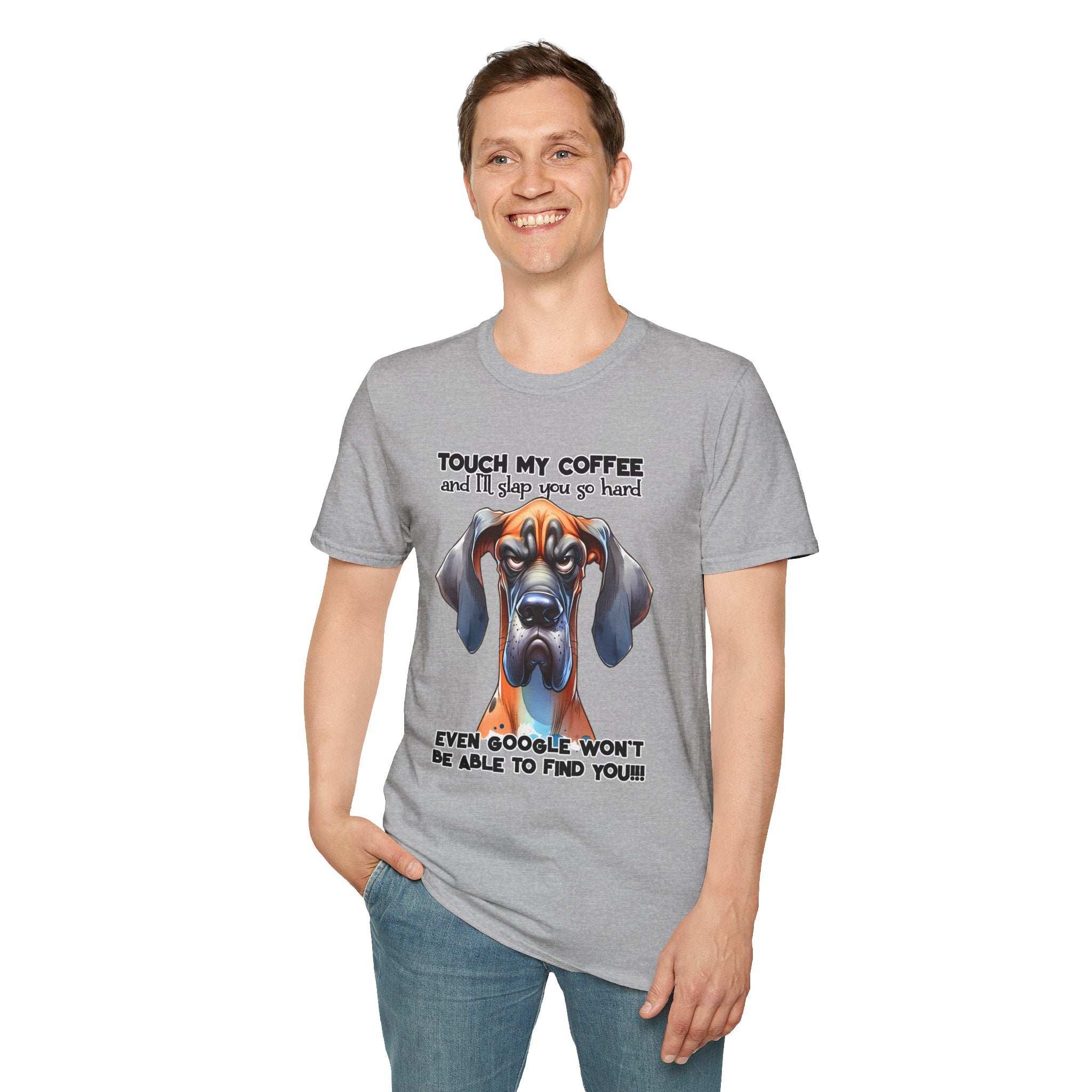 Funny Dog Coffee Lover T-Shirt - Hilarious Pet Parent Humor Tee