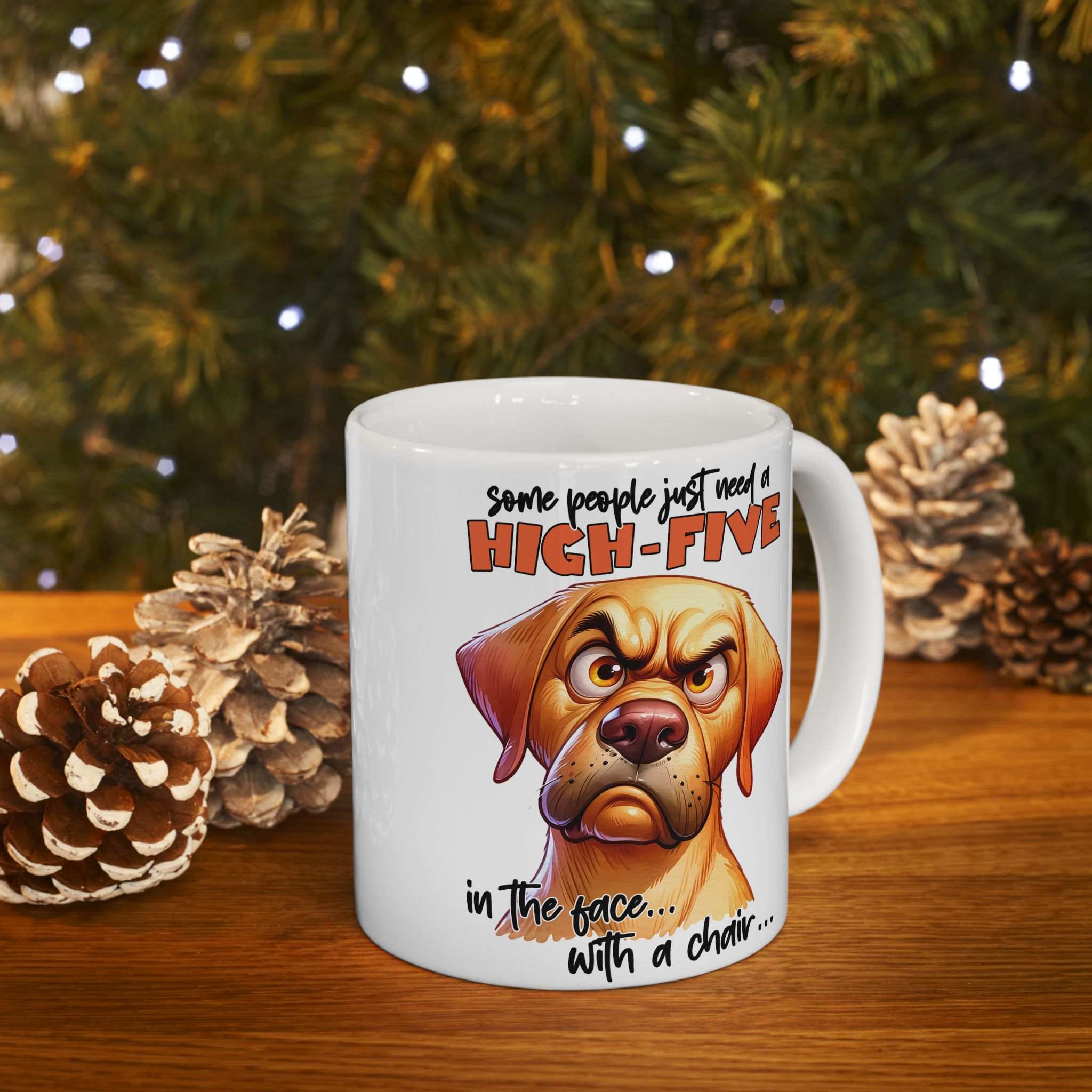 Humorous Dog Lover Ceramic Mug - Perfect Gift for Pet Owners