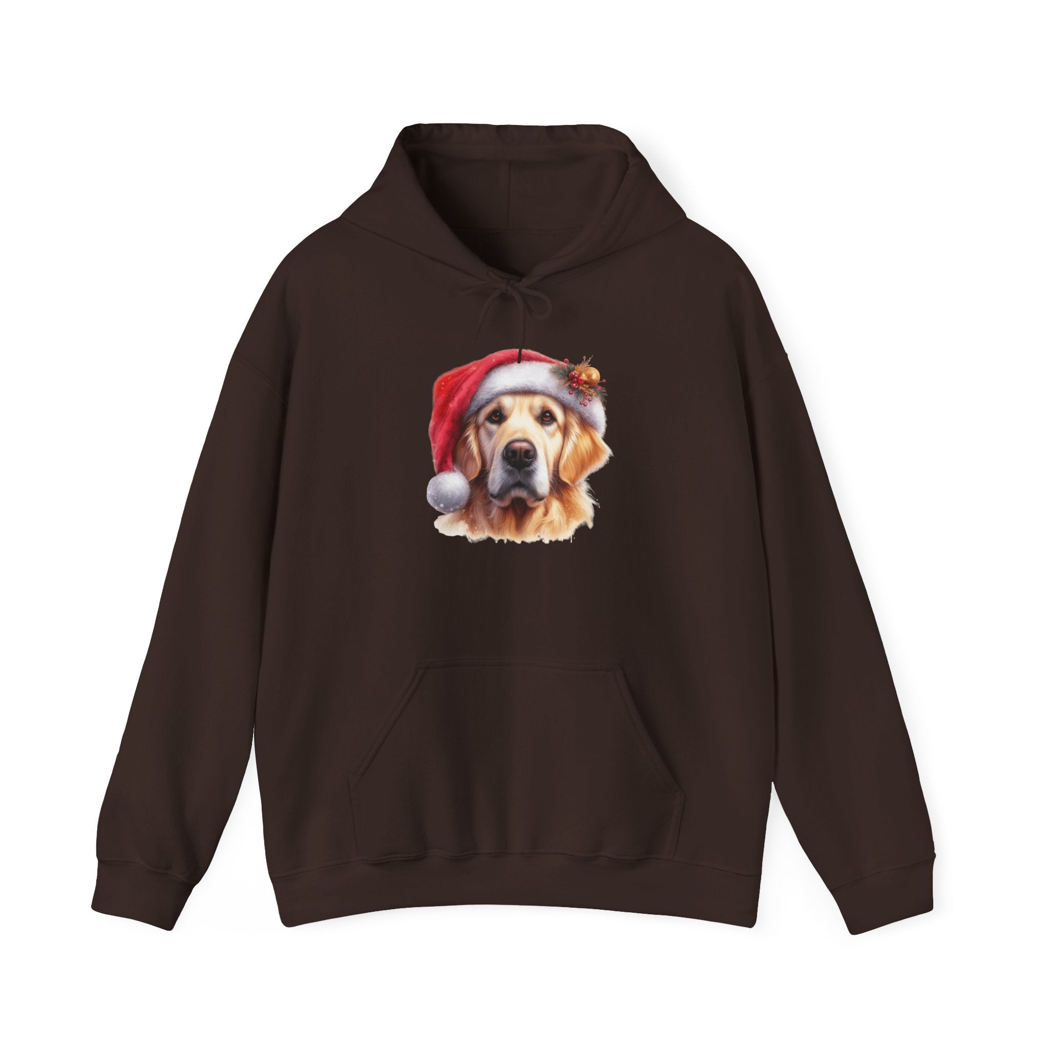 Christmas Hoodie - Golden Retriever in Santa Hat