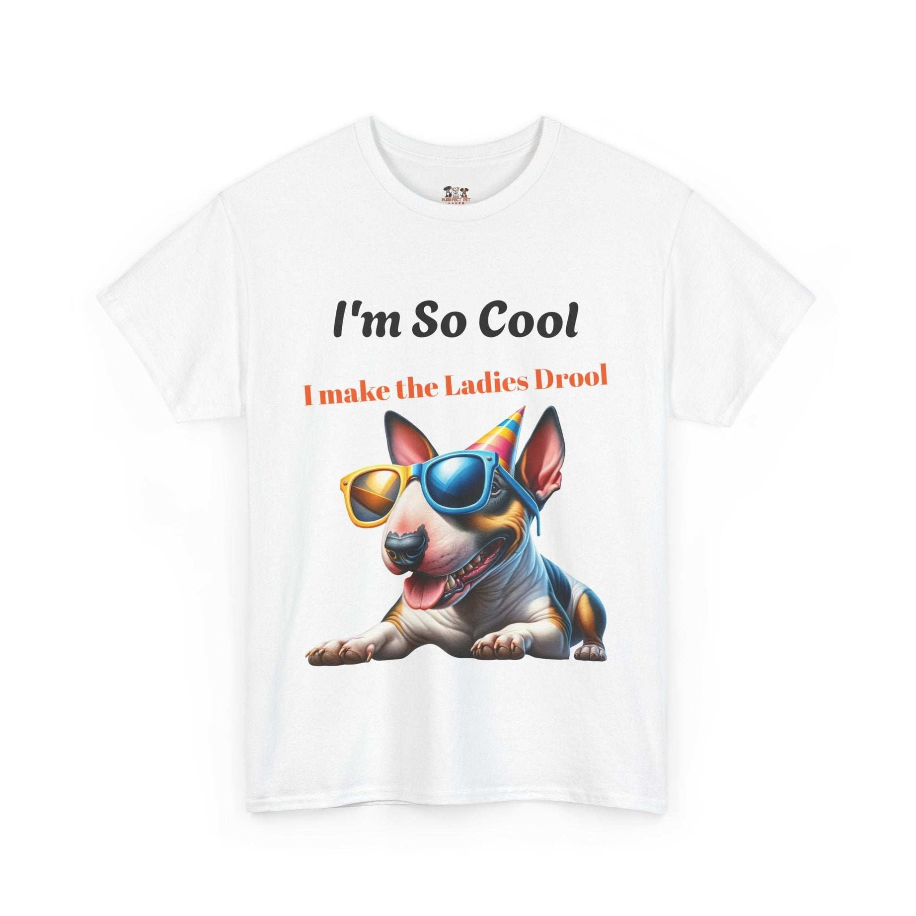 Unisex Heavy Cotton Tee - Cool Dog Graphic | I Make the Ladies Drool | Fun Pet Lover Shirt