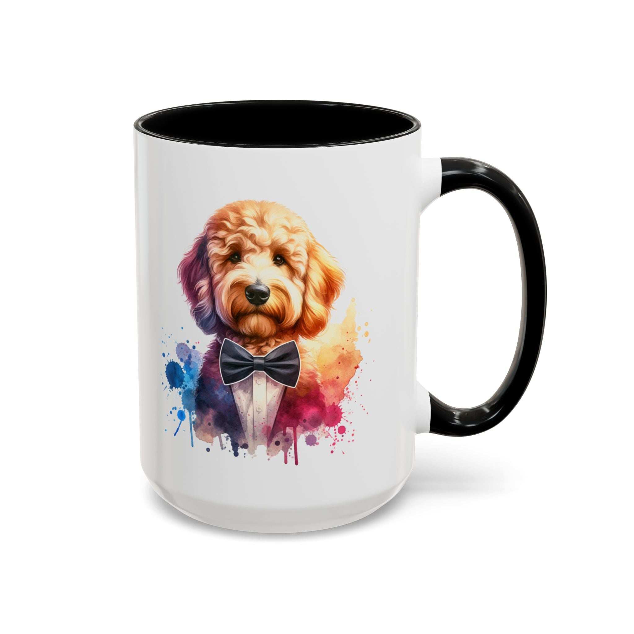 Watercolor Dog Lover Coffee Mug - 11oz & 15oz Accent Mugs for Pet Owners
