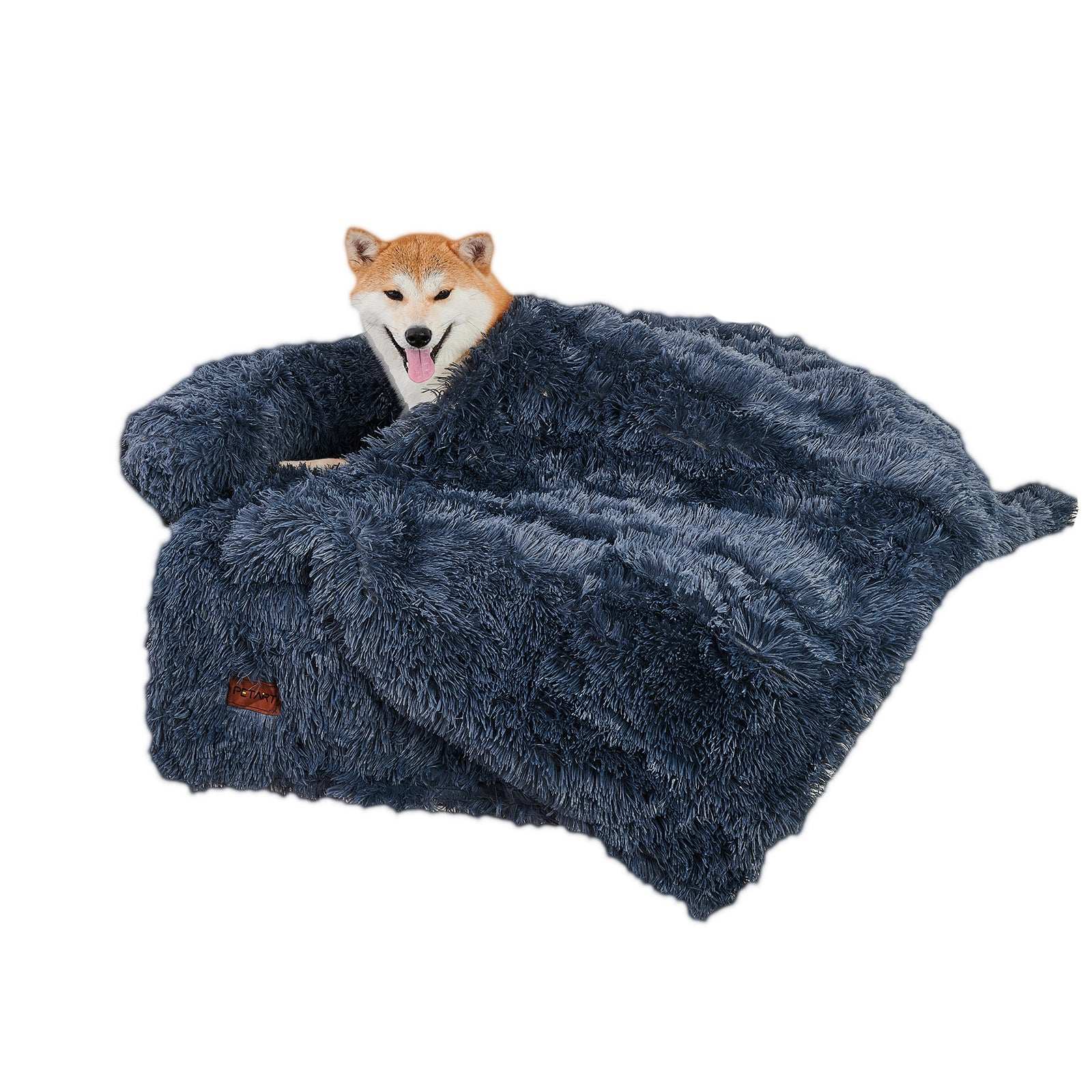 Dog Couch Bed Mat - Fluffy with Blanket
