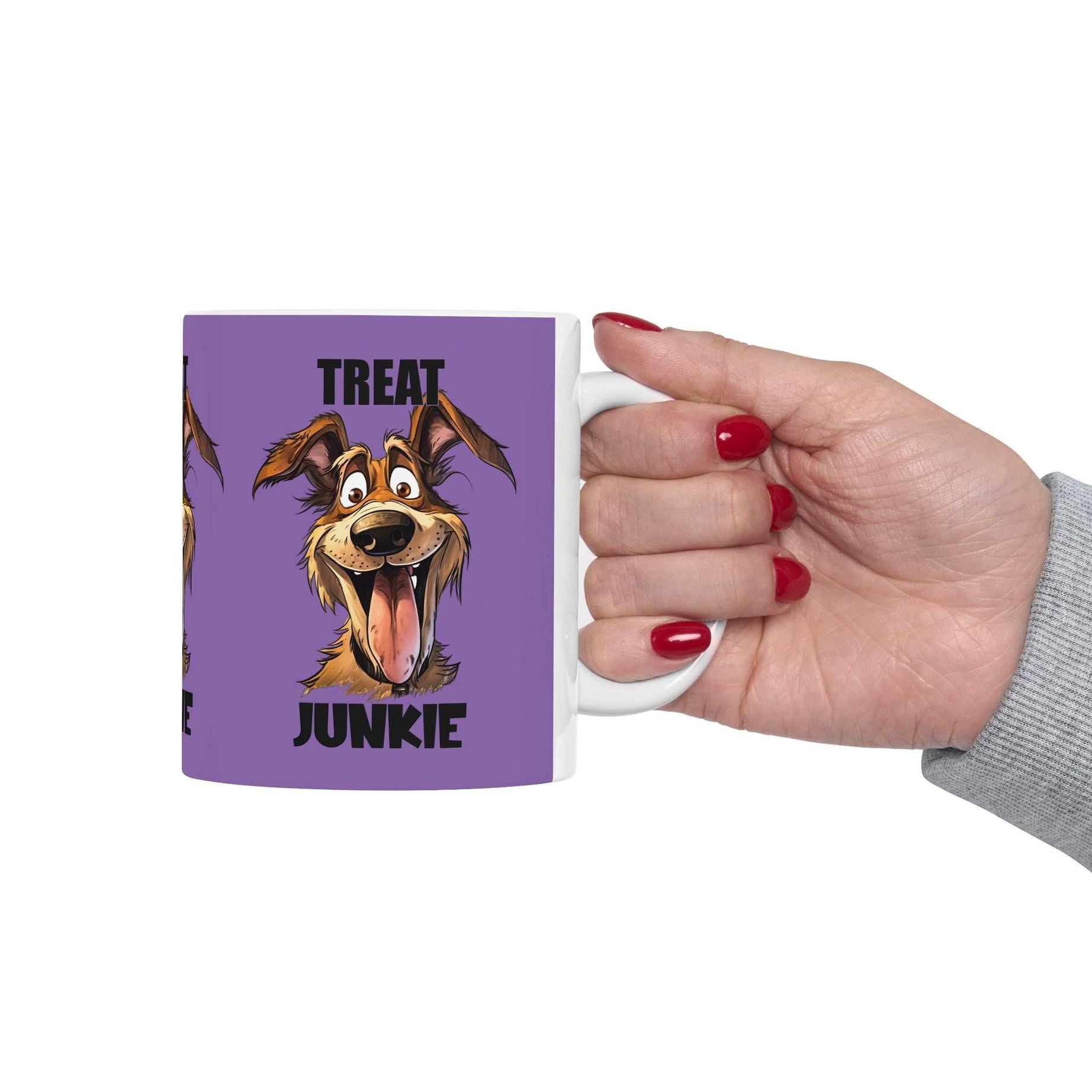 Funny Dog Lover Mug - 'Treat Junkie' - Perfect Gift for Pet Owners