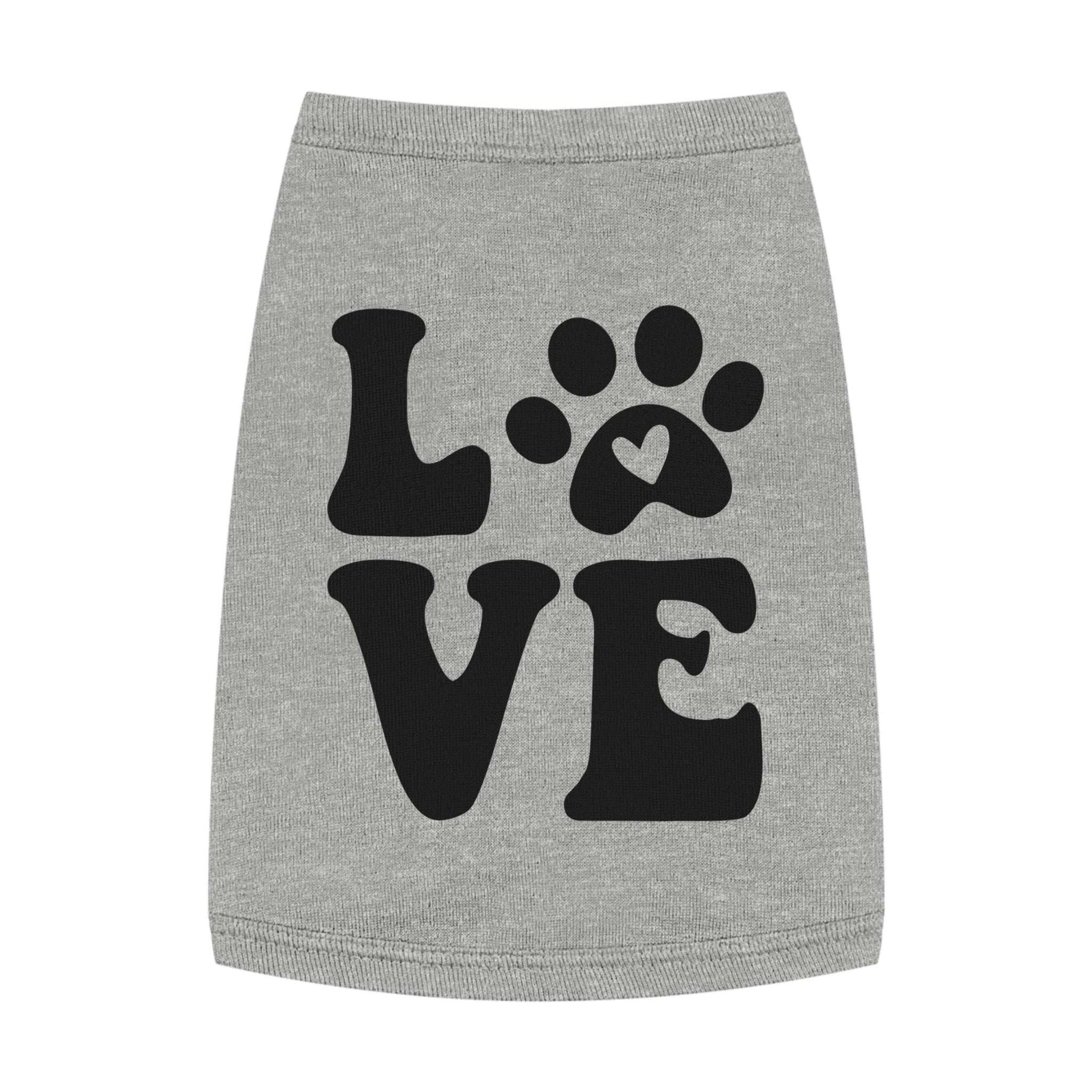 Cute Pet Tank Top - 'Love' Design for Dogs and Cats