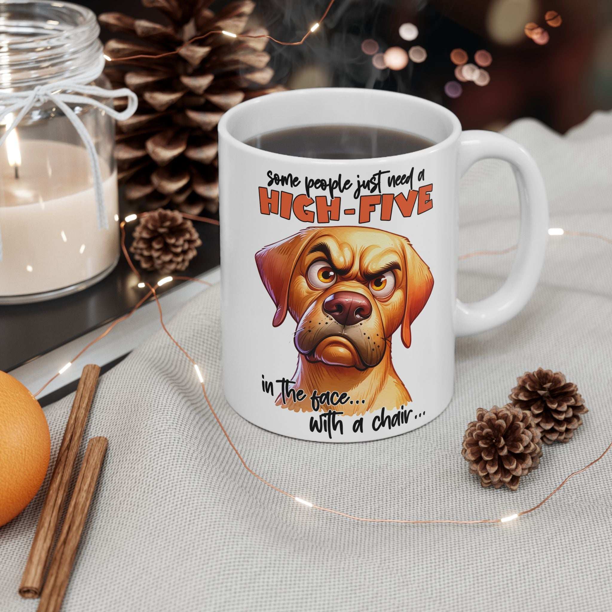 Humorous Dog Lover Ceramic Mug - Perfect Gift for Pet Owners