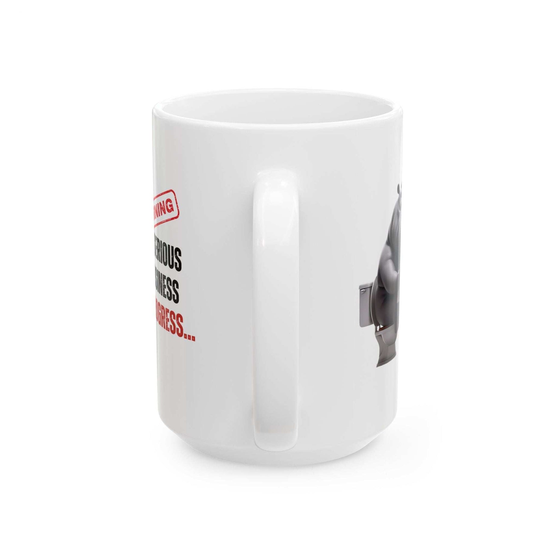 Funny Toilet Humor Ceramic Mug - 11oz & 15oz Coffee Cup for Adults