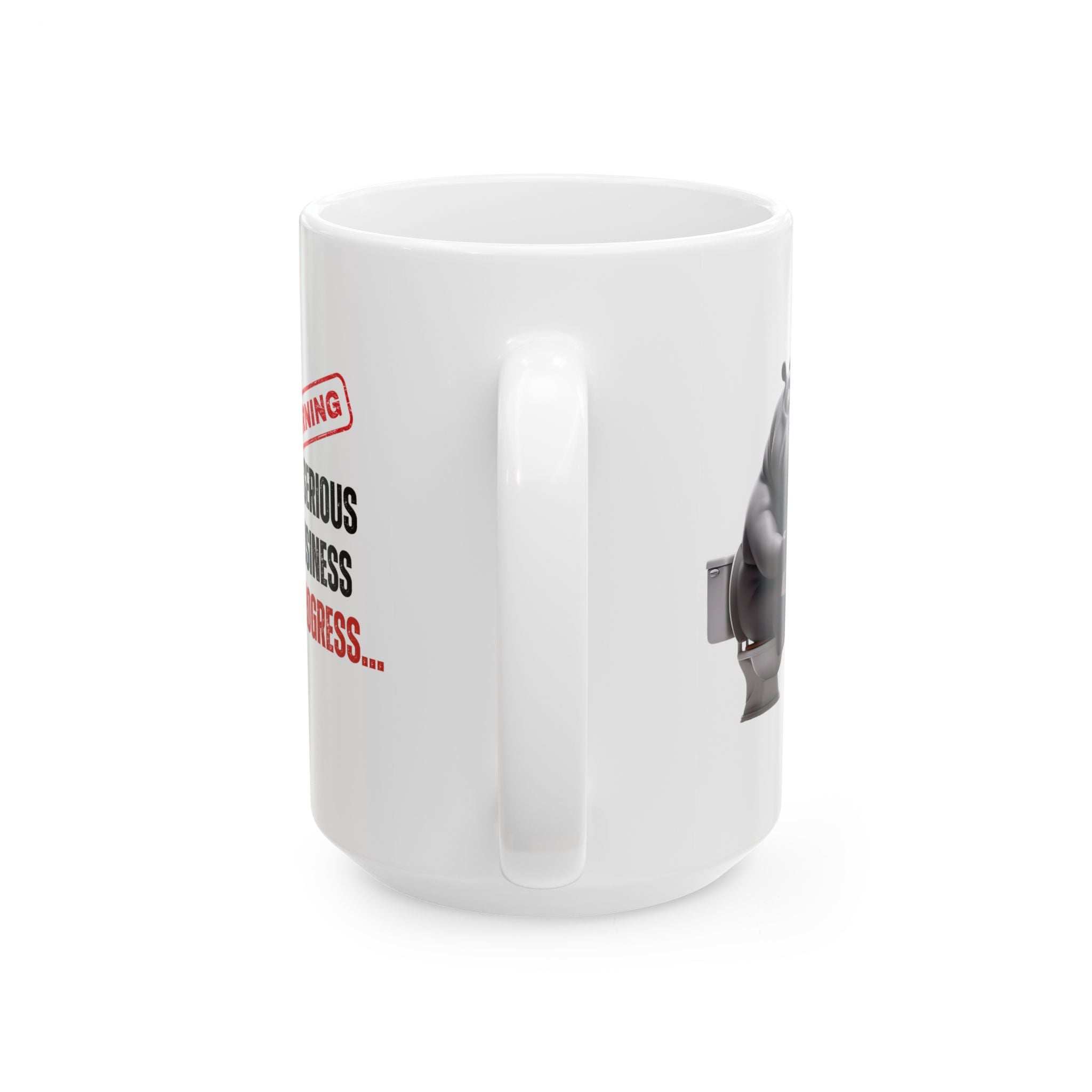 Funny Toilet Humor Ceramic Mug - 11oz & 15oz Coffee Cup for Adults