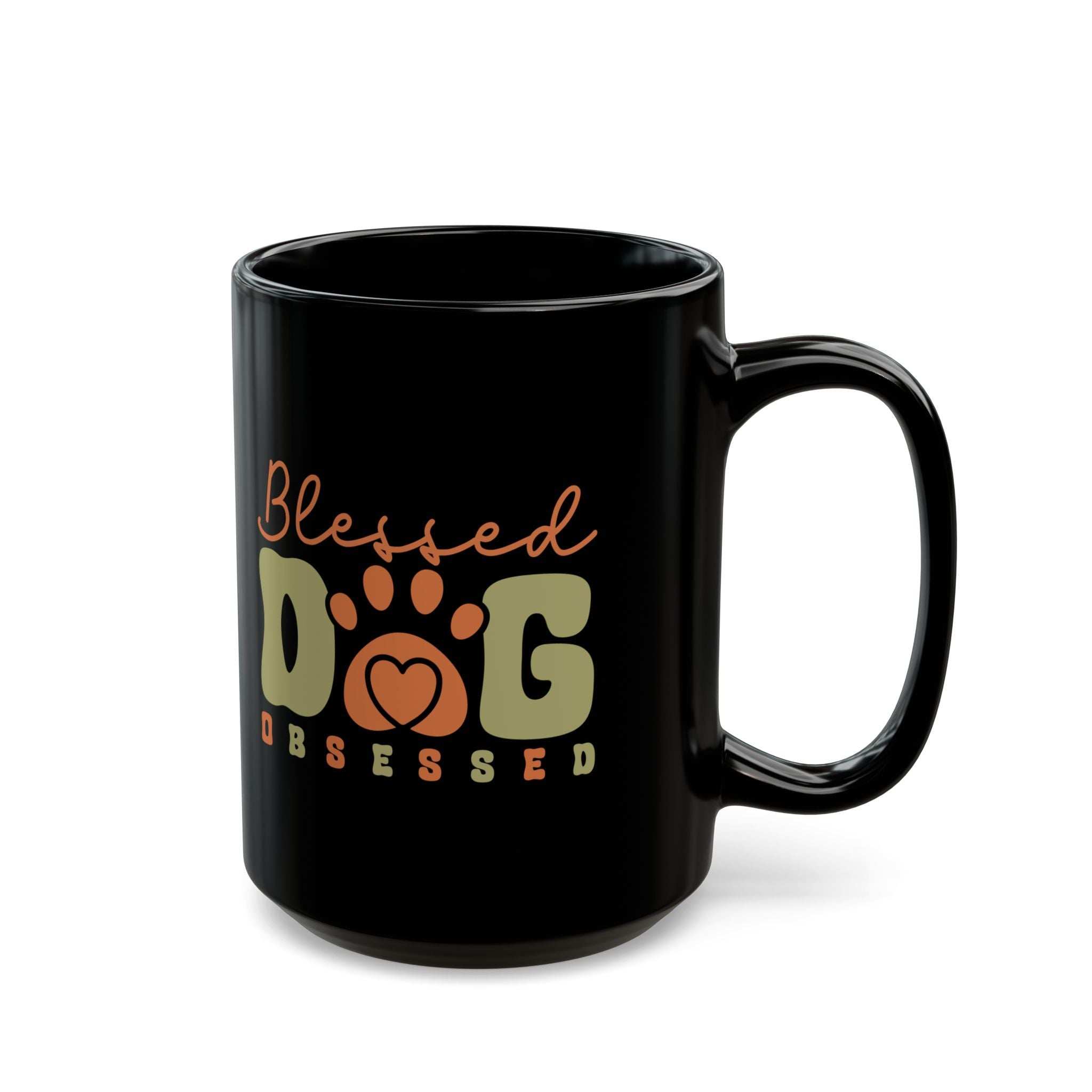 Blessed Dog Obsessed Black Mug - Perfect Gift for Dog Lovers