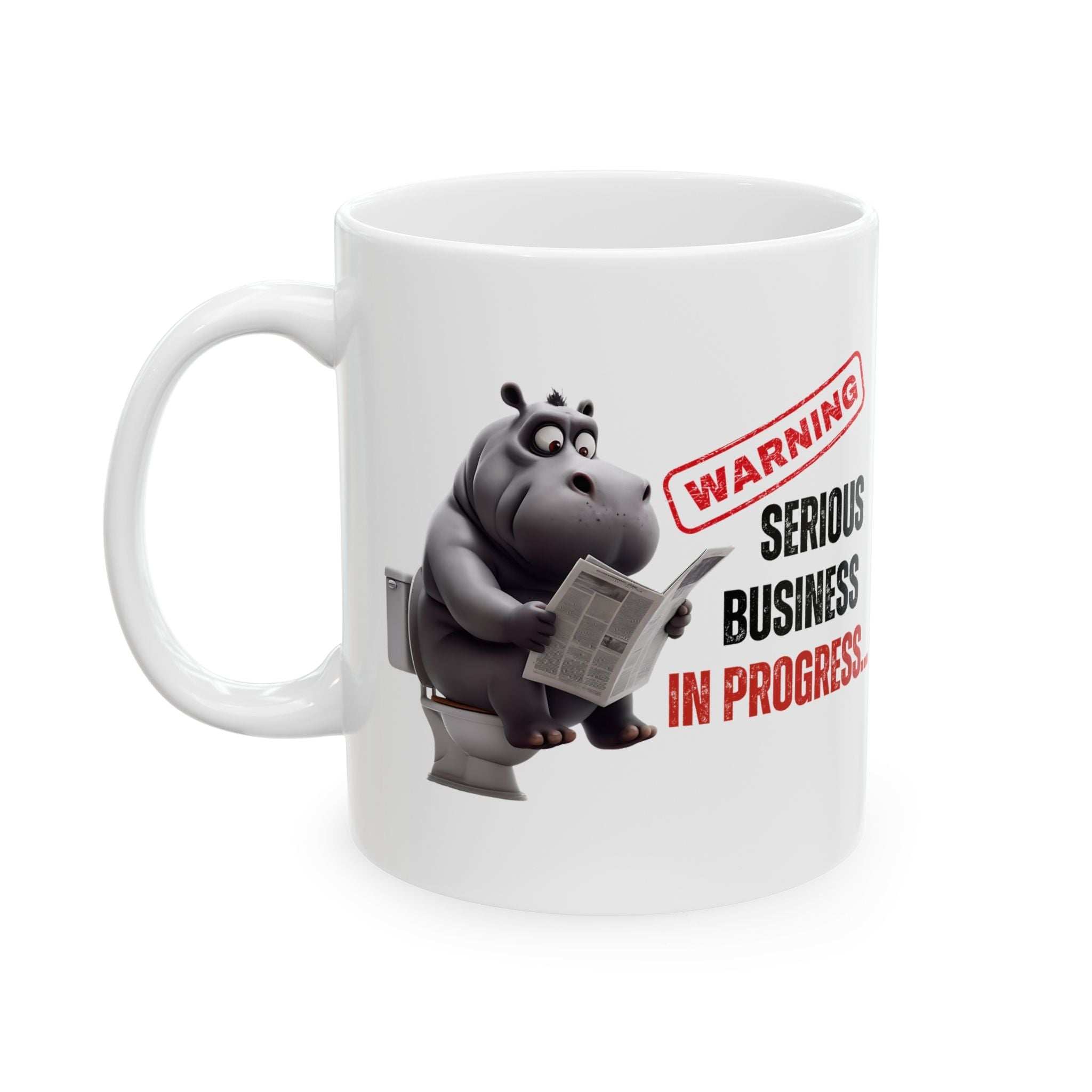 Funny Toilet Humor Ceramic Mug - 11oz & 15oz Coffee Cup for Adults