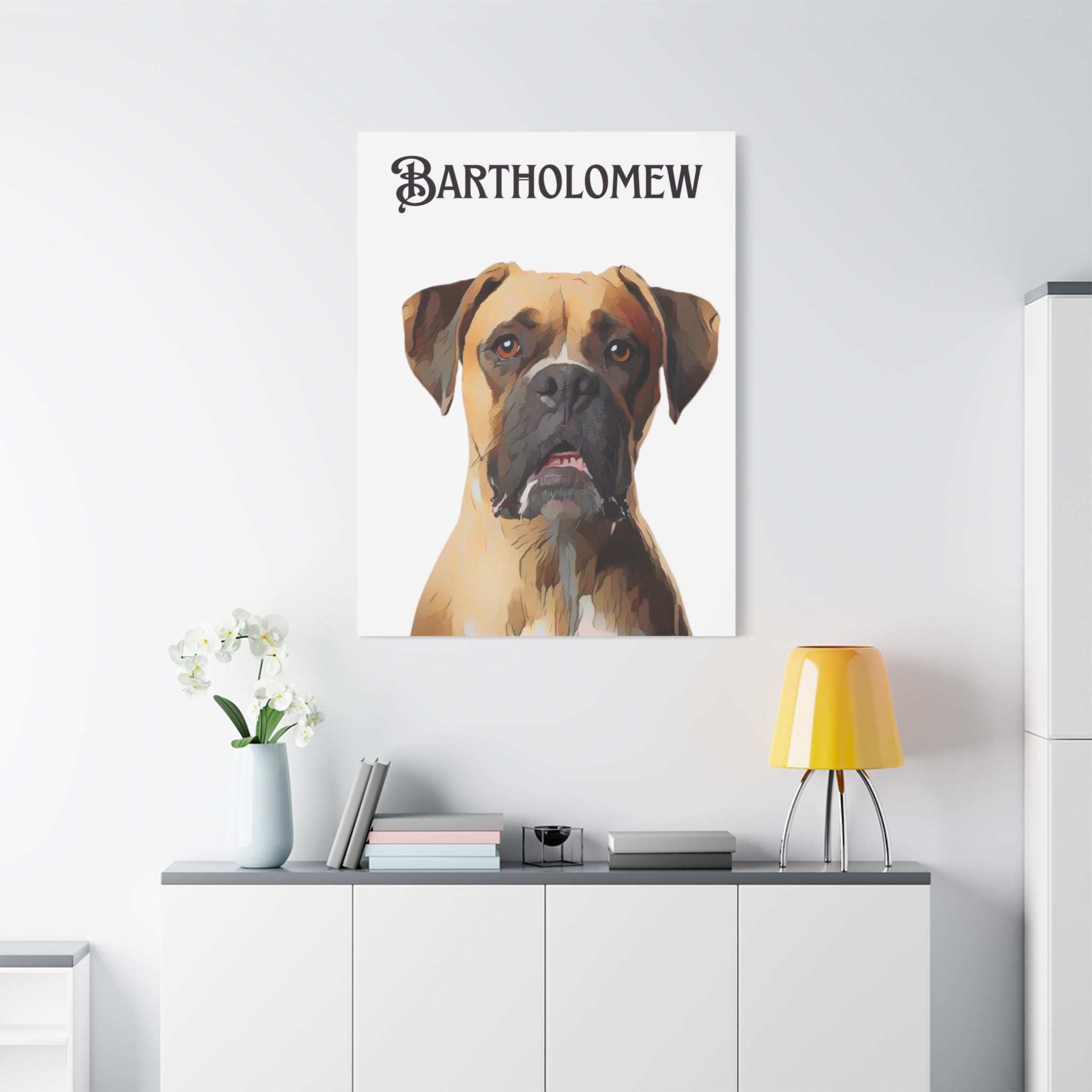 PAW-sonalized White Canvas Print | Upload Photo~Choose size
