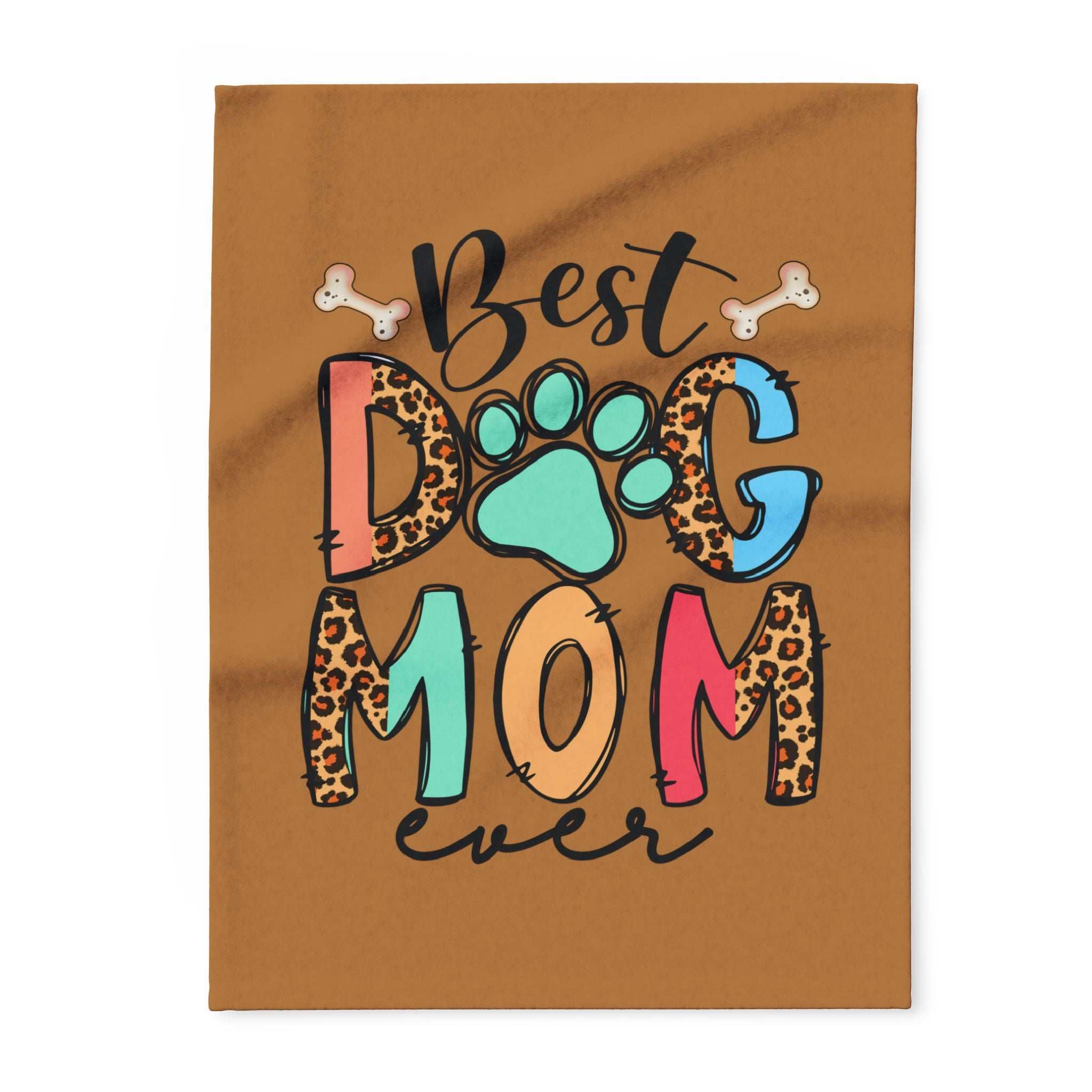 Best Dog Mom Ever Fleece Blanket - Cozy Pet Blankie
